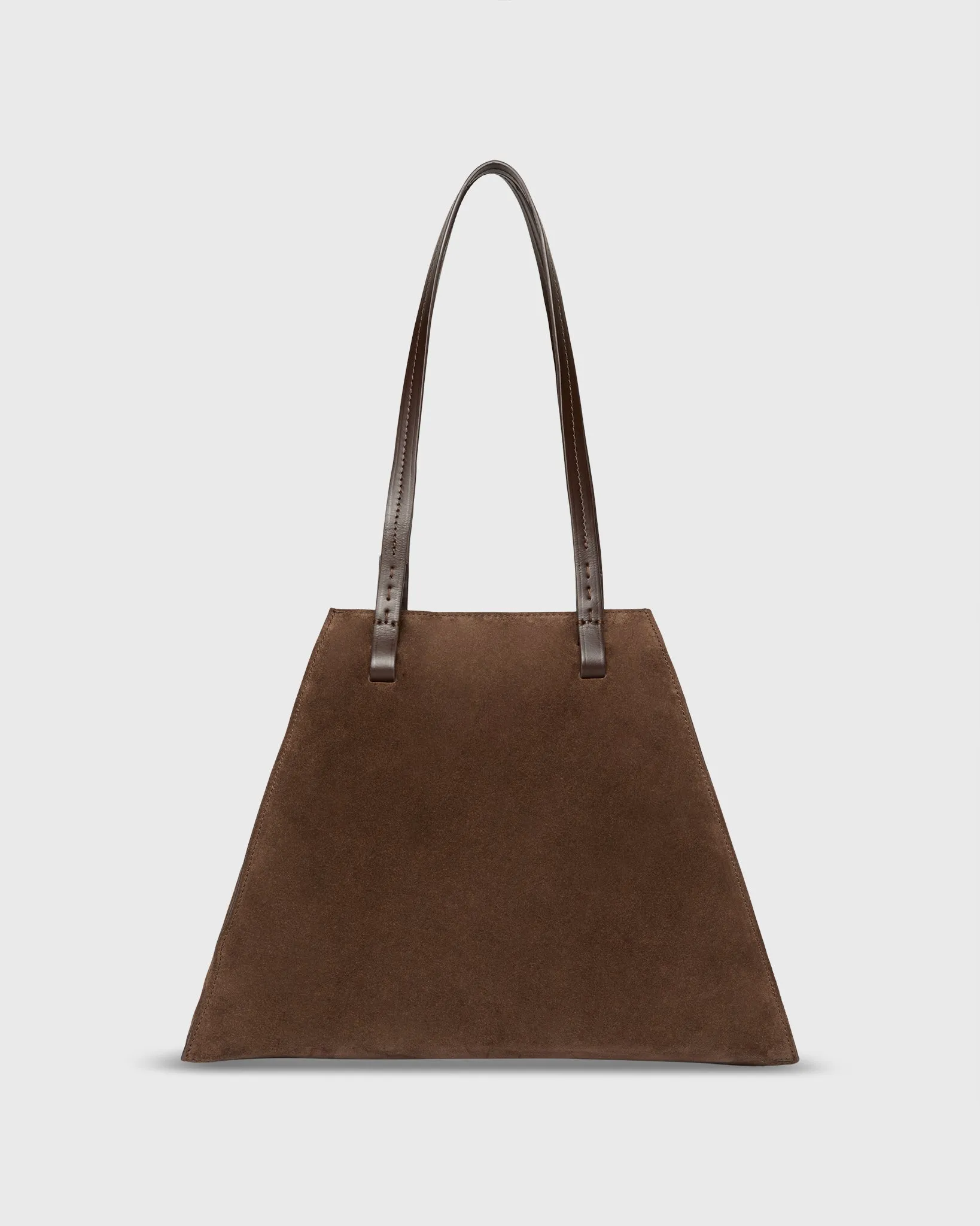 Evie Tote in Dark Brown Suede/Leather sold by Mashburn product image thumbnail 3