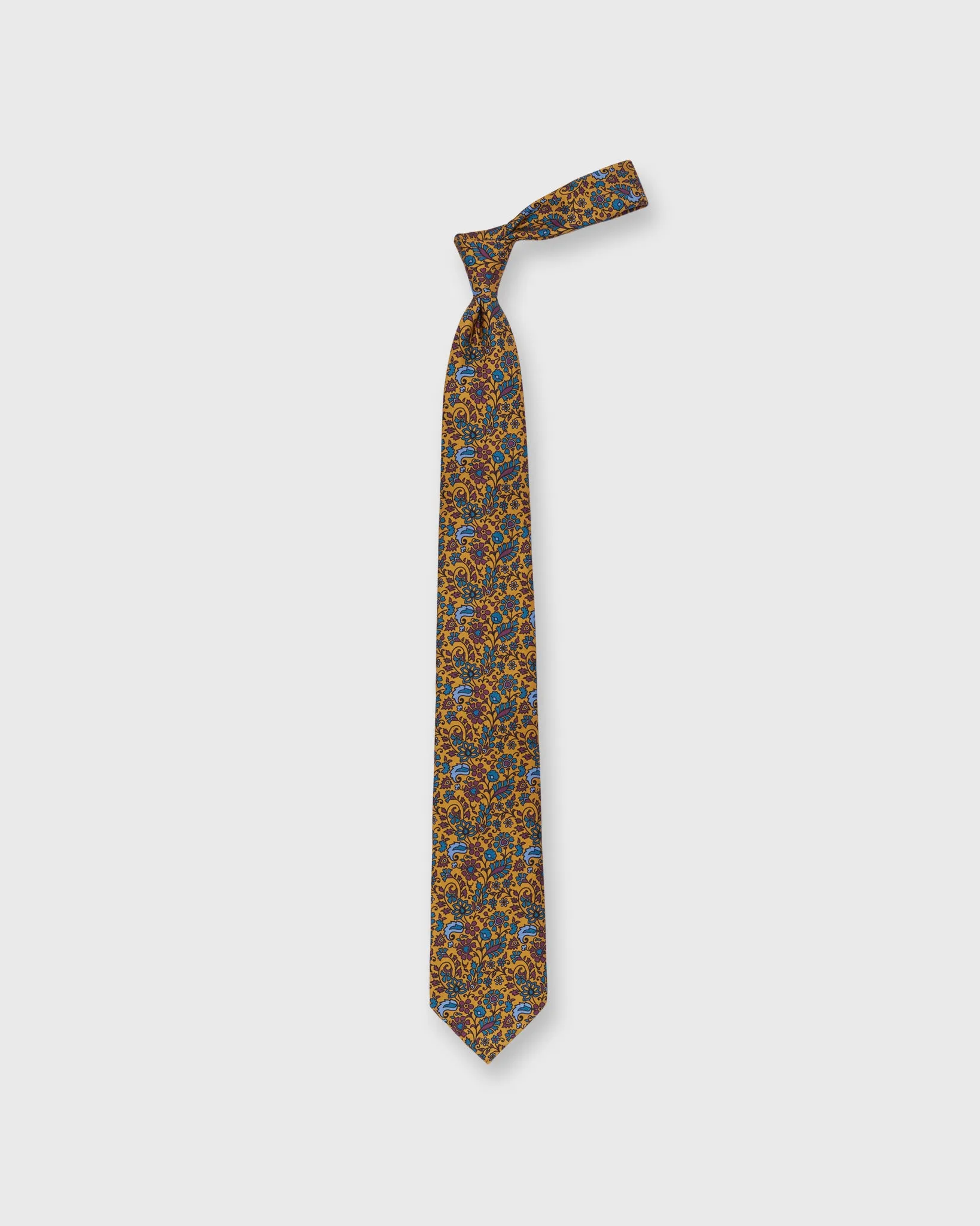 Silk Print Tie in Scotch/Aegean Floral sold by Mashburn product image thumbnail 3