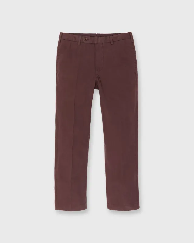 Garment-Dyed Sport Trouser in Bordeaux AP Twill sold by Mashburn