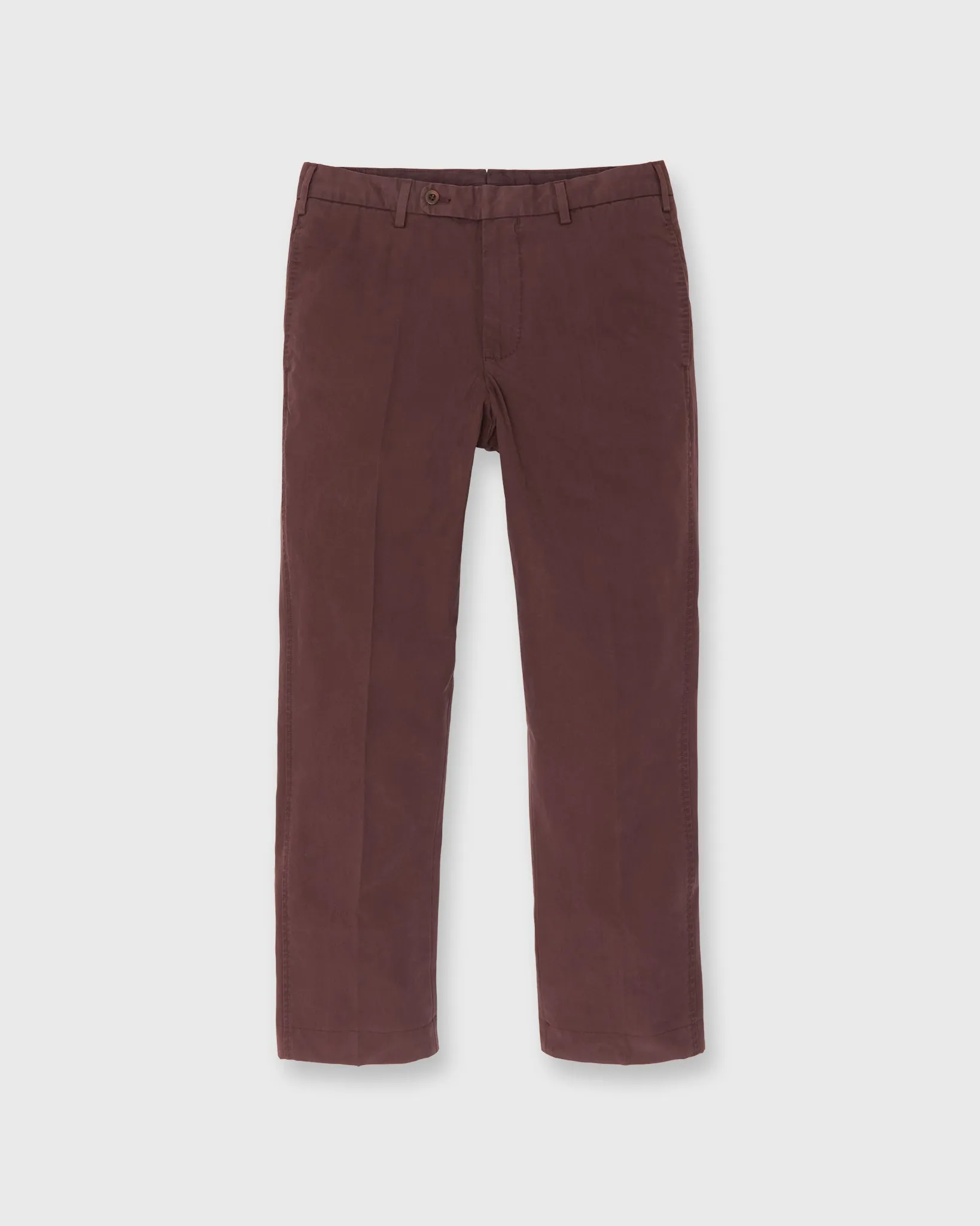 Garment-Dyed Sport Trouser in Bordeaux AP Twill sold by Mashburn