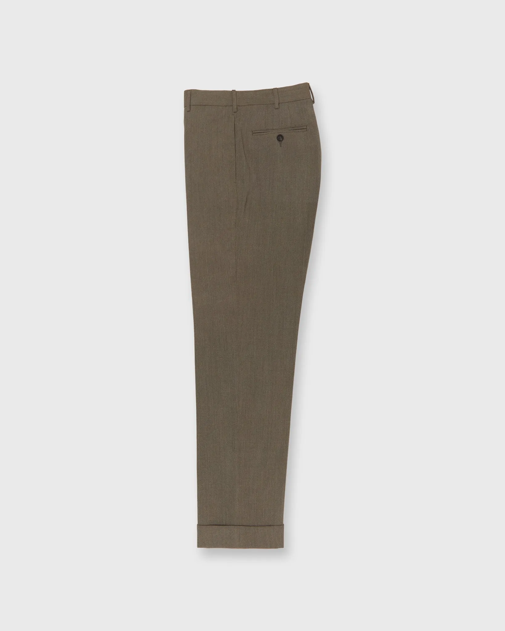 Dress Trouser in Flax Quattro Hopsack sold by Mashburn