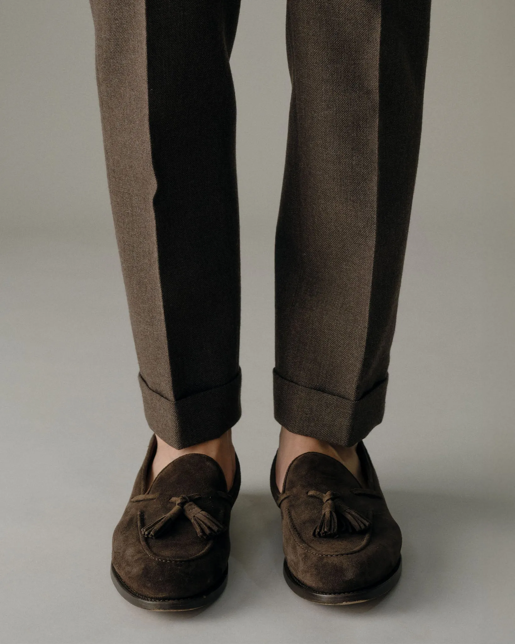 Ghost Trouser in Char Brown Country Cloth sold by Mashburn product image thumbnail 4