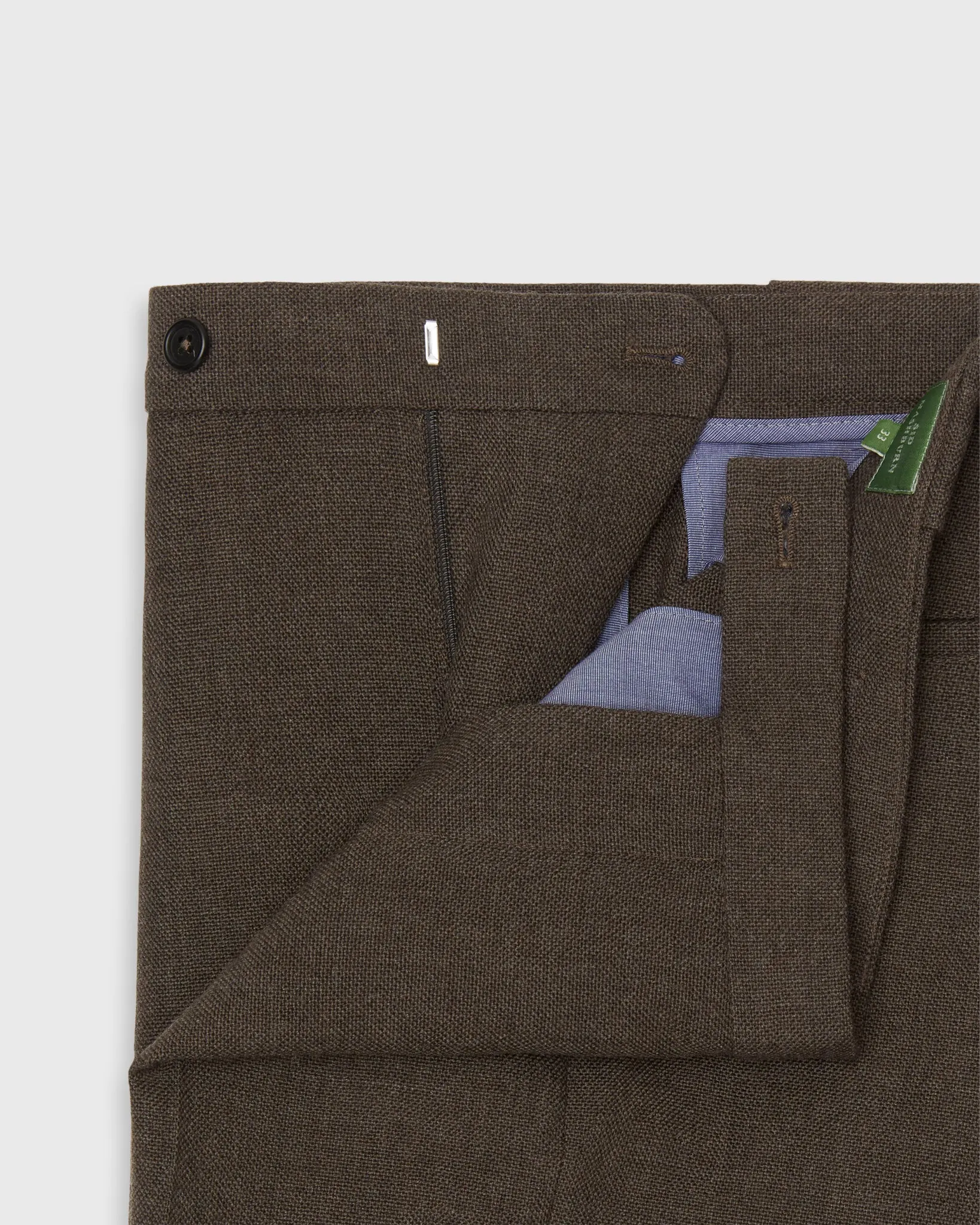 Ghost Trouser in Char Brown Country Cloth sold by Mashburn product image thumbnail 3