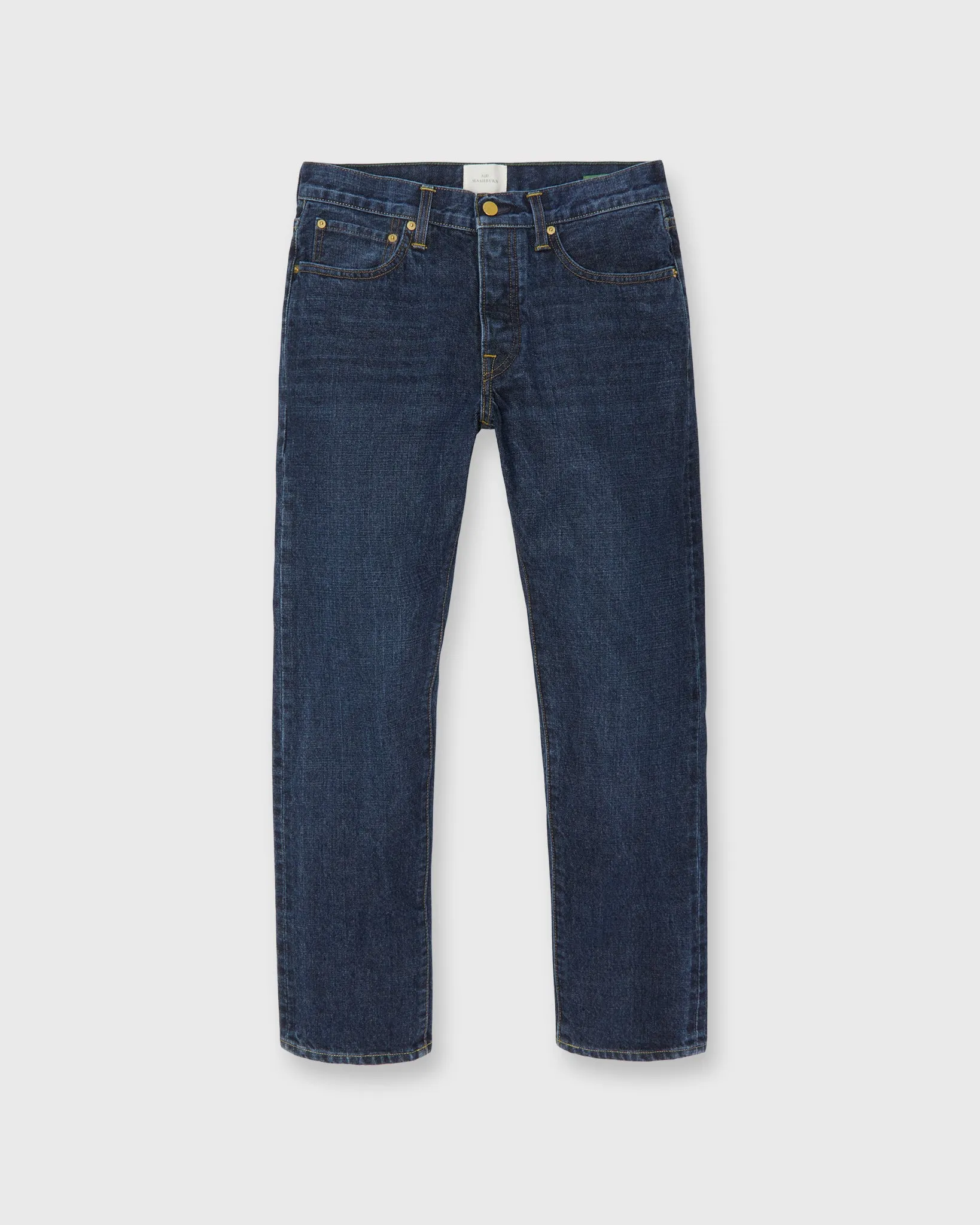 Slim Straight Jean in Japanese Selvedge Dark Rinse Denim sold by Mashburn product image thumbnail 2