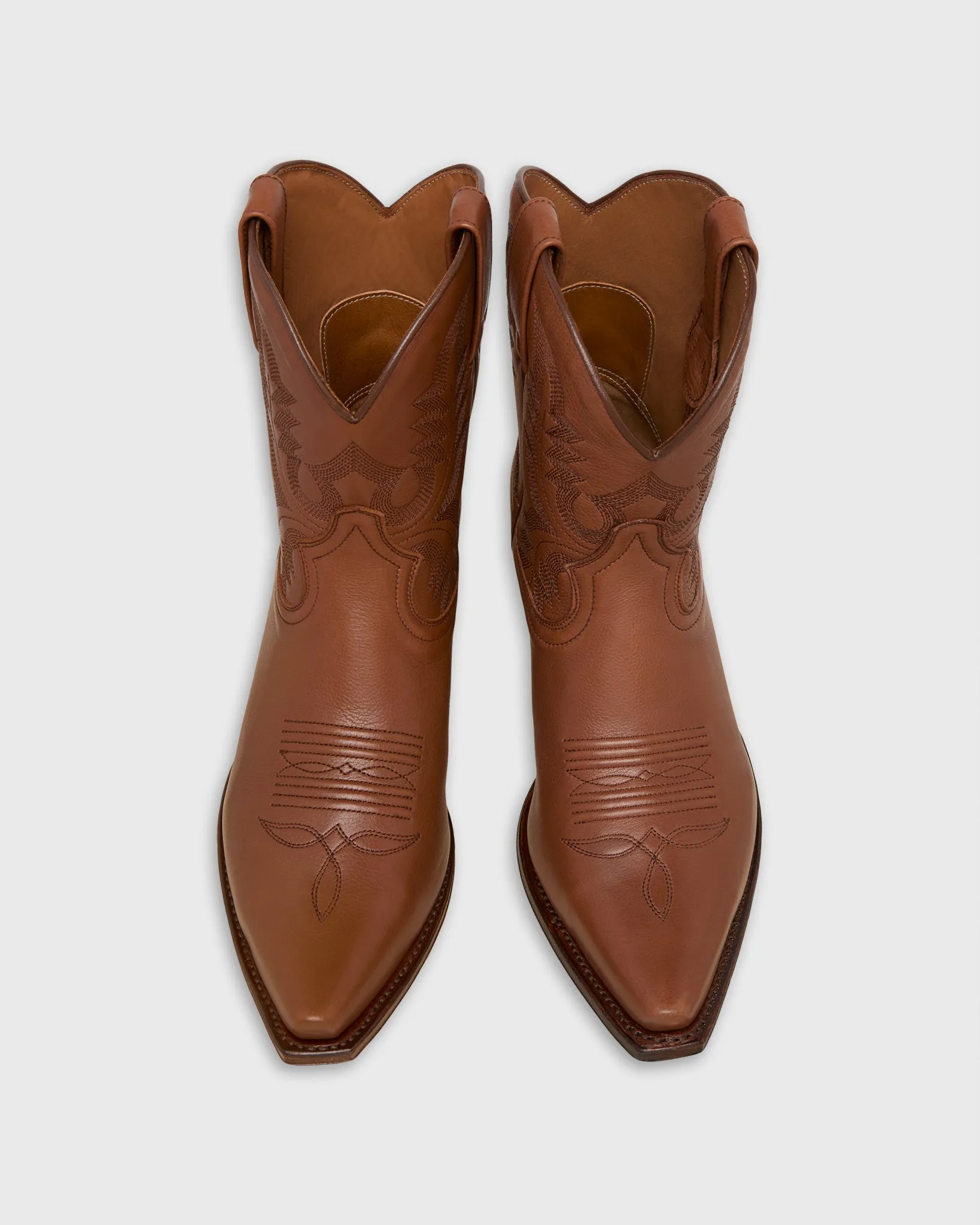 Marie Cowboy Boot in Tobacco Leather sold by Mashburn product image thumbnail 2