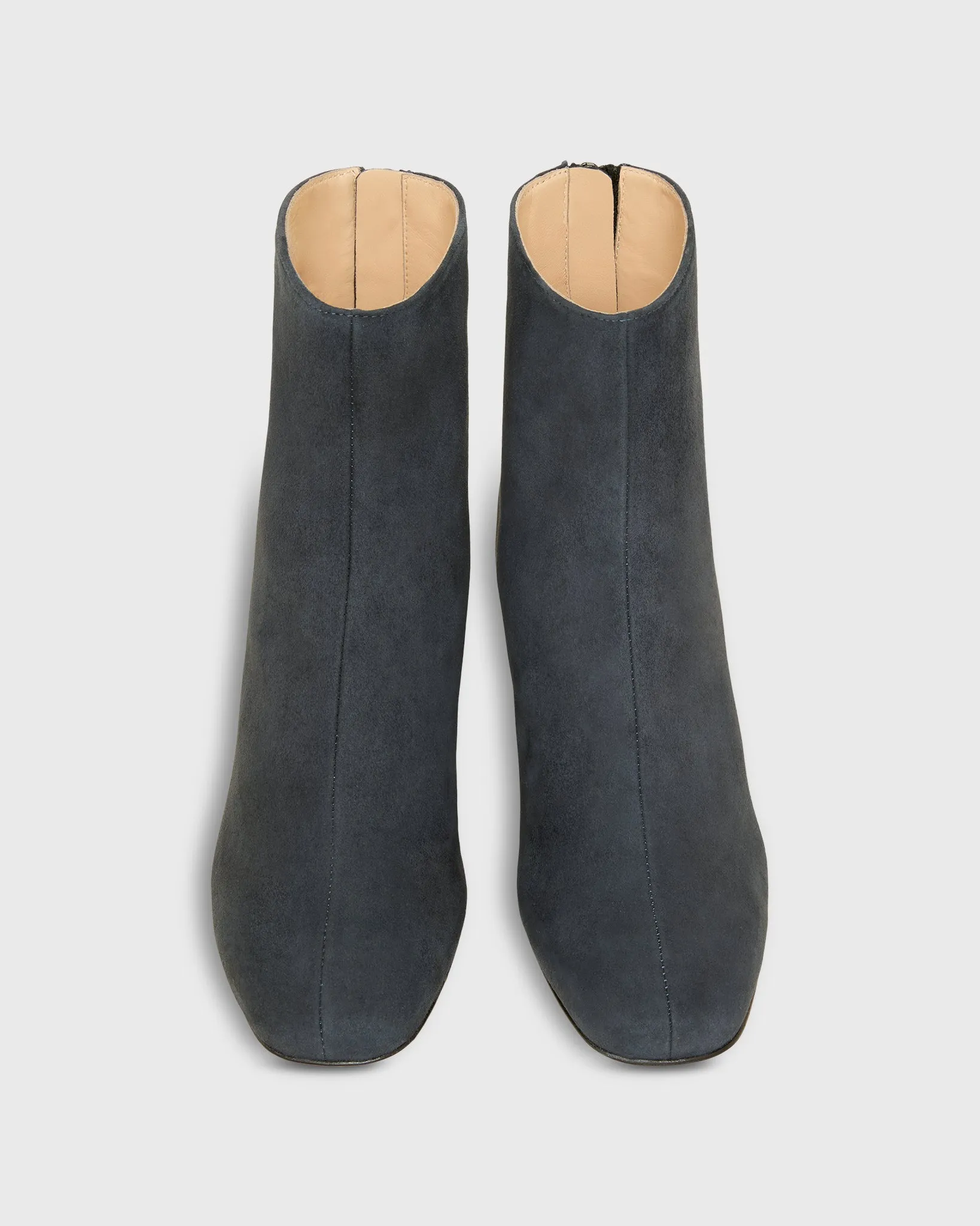 Zip-Back Boot in Navy Suede sold by Mashburn product image thumbnail 2