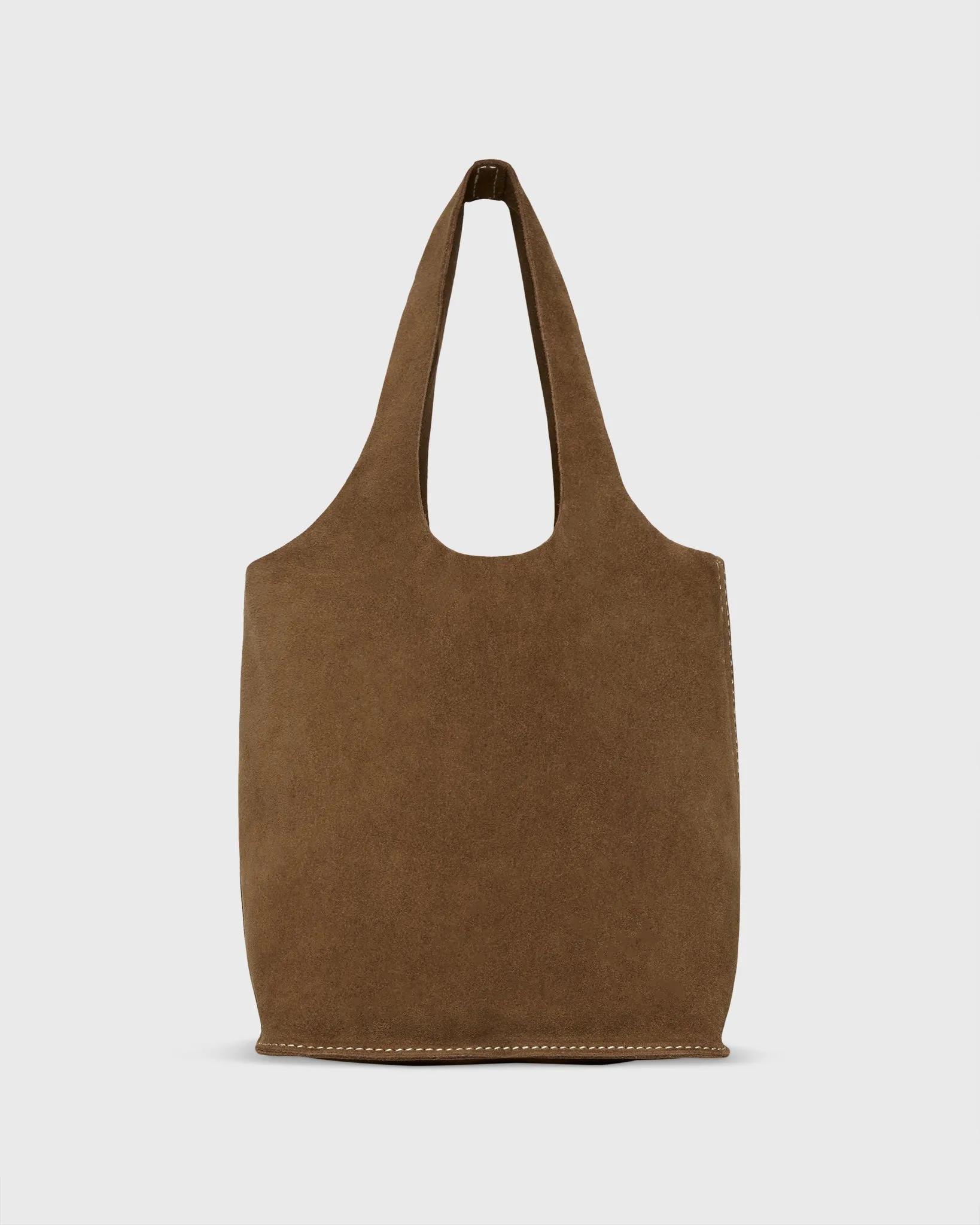 Paola Bucket Bag in Chestnut Suede sold by Mashburn product image thumbnail 3