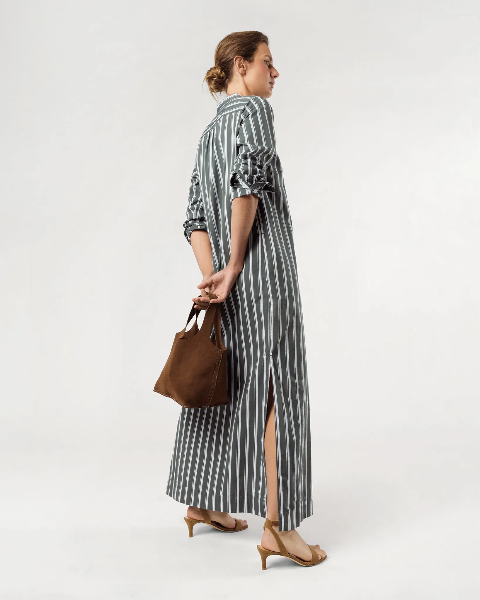 Paola Bucket Bag in Chestnut Suede sold by Mashburn product image thumbnail 2