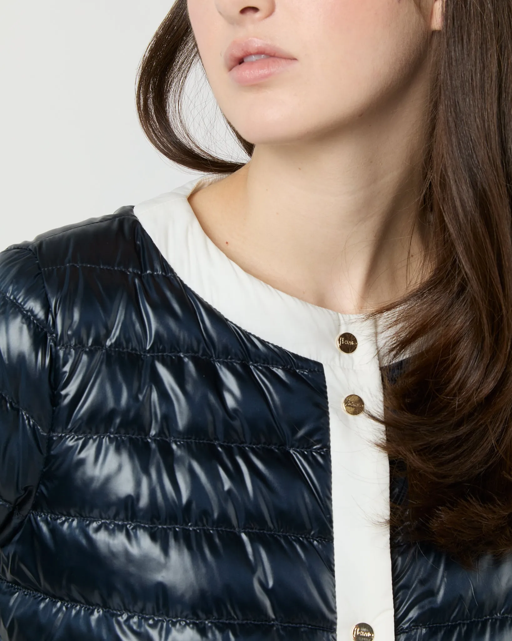 Short Jacket with Matte Trim in Navy sold by Mashburn product image thumbnail 2