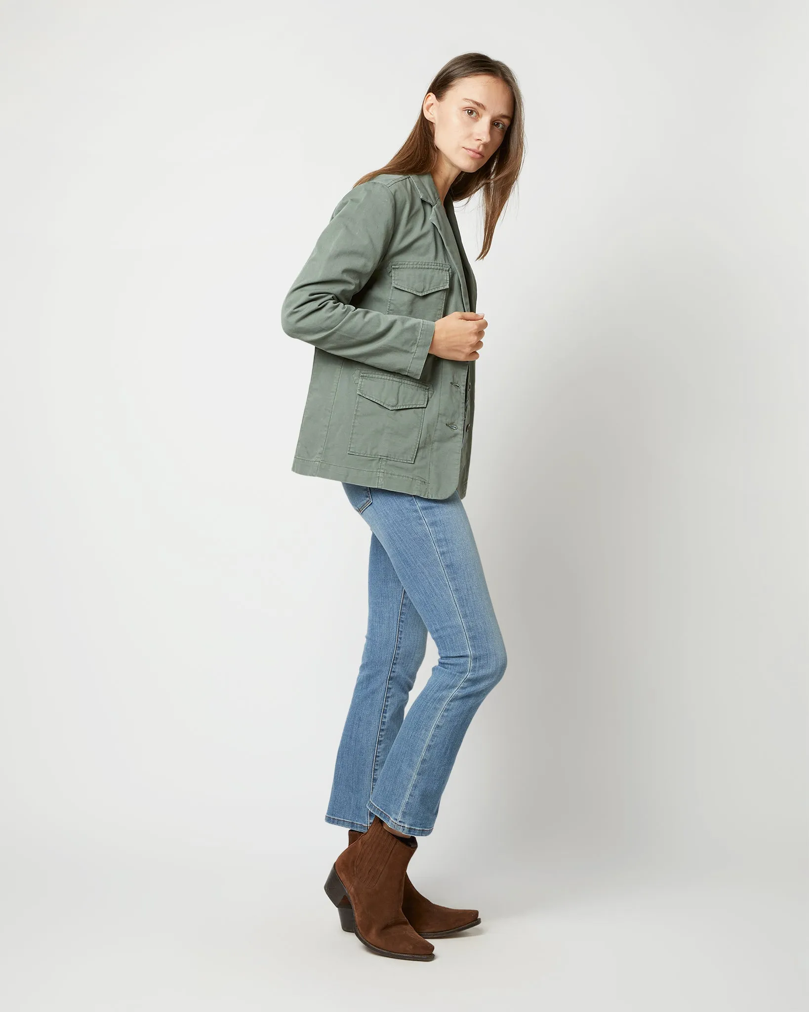 Military Jacket in Army Green sold by Mashburn product image thumbnail 3