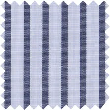 Made-to-Measure Shirt in Sky/Blue Stripe End-On-End sold by Mashburn
