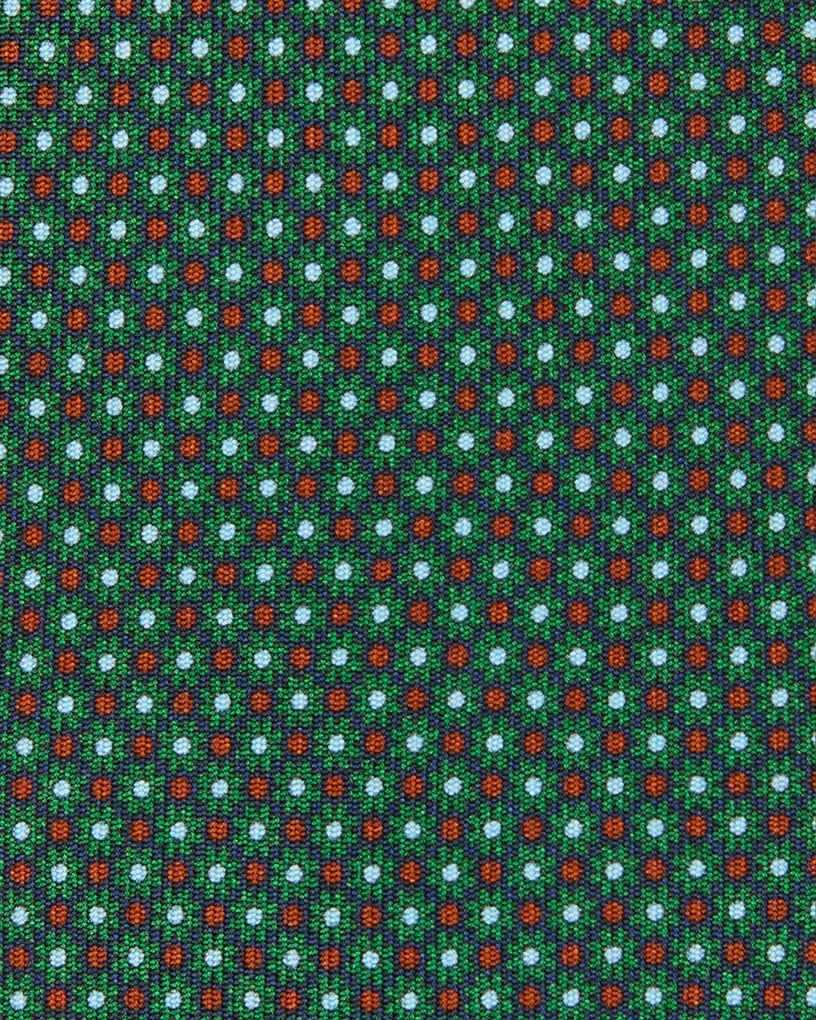 Silk Print Tie in Navy/Green/Orange Flower sold by Mashburn product image thumbnail 2