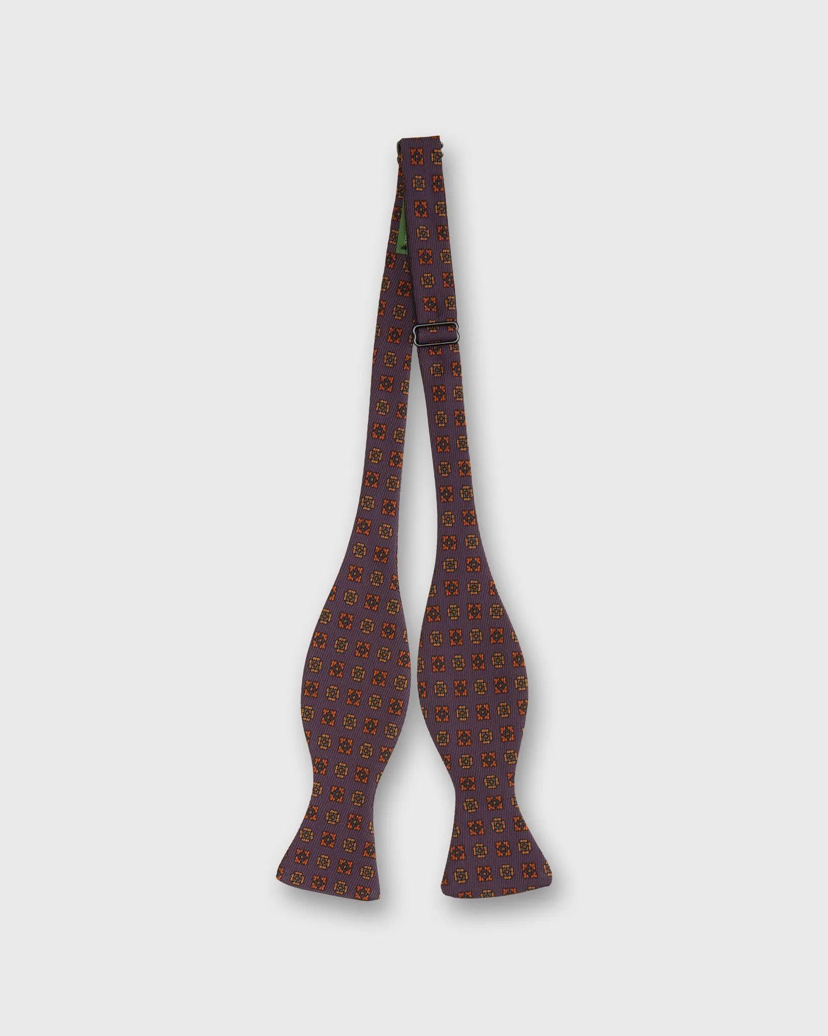 Silk Bow Tie in Purple Alexander Foulard sold by Mashburn product image thumbnail 2