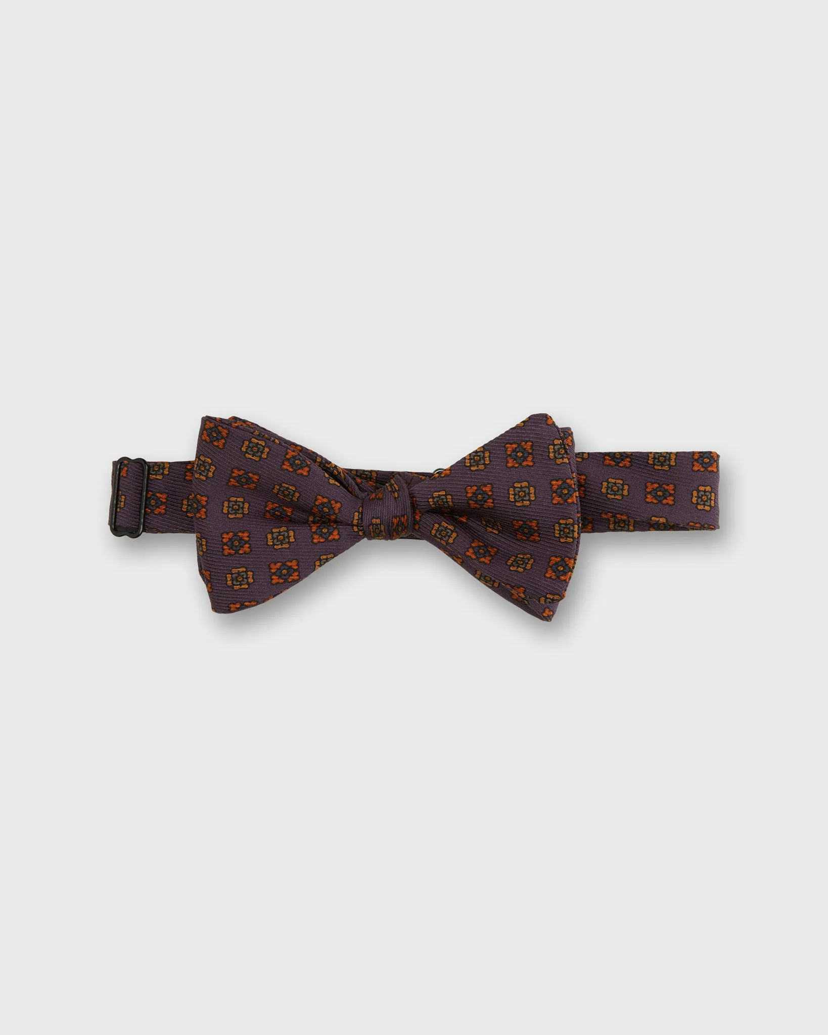 Silk Bow Tie in Purple Alexander Foulard sold by Mashburn