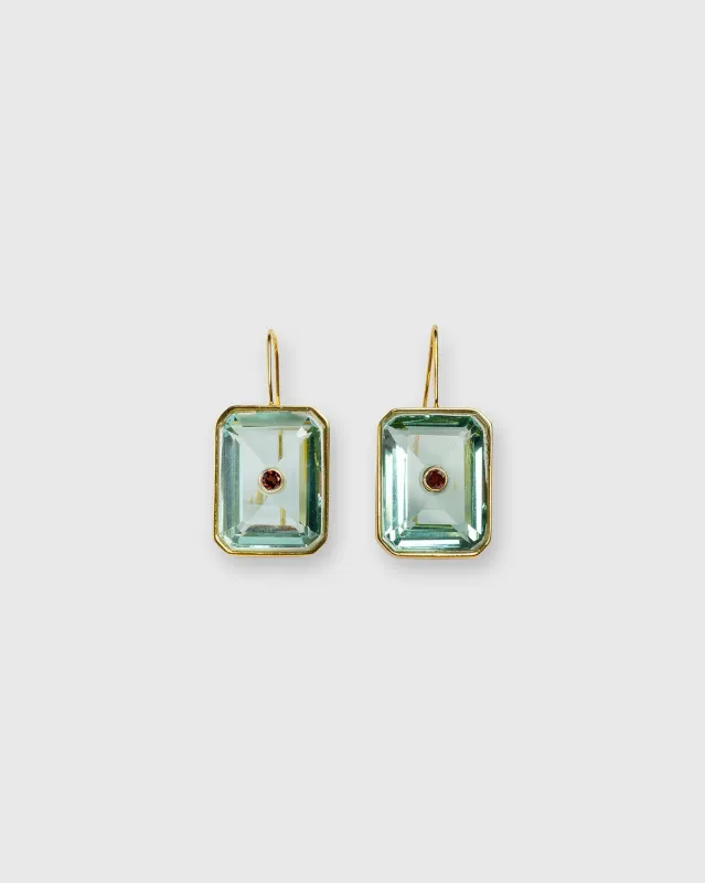 Tile Earrings in Aqua sold by Mashburn