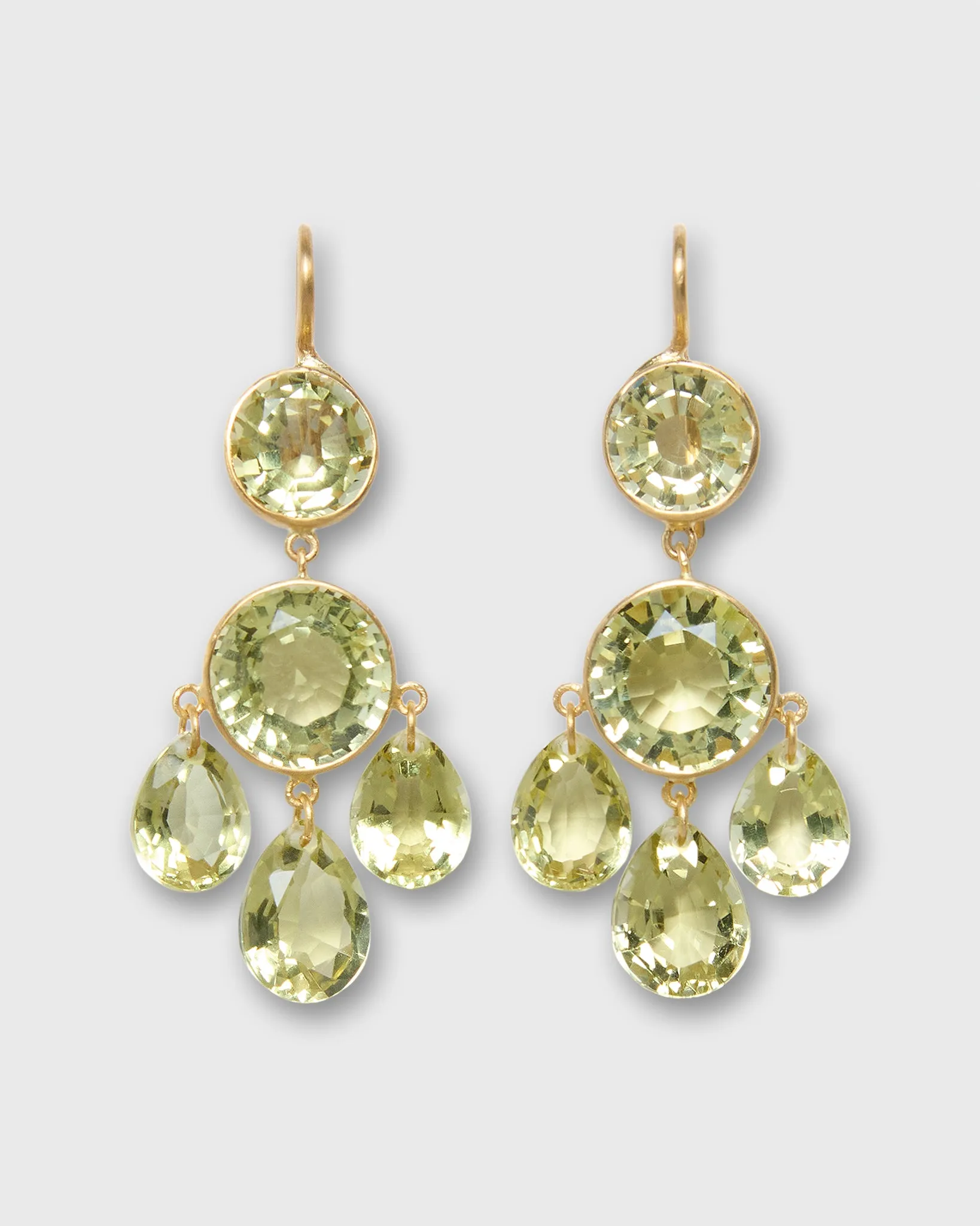 Small Gabrielle D'Estrées Earrings in Lemon Quartz sold by Mashburn product image thumbnail 3
