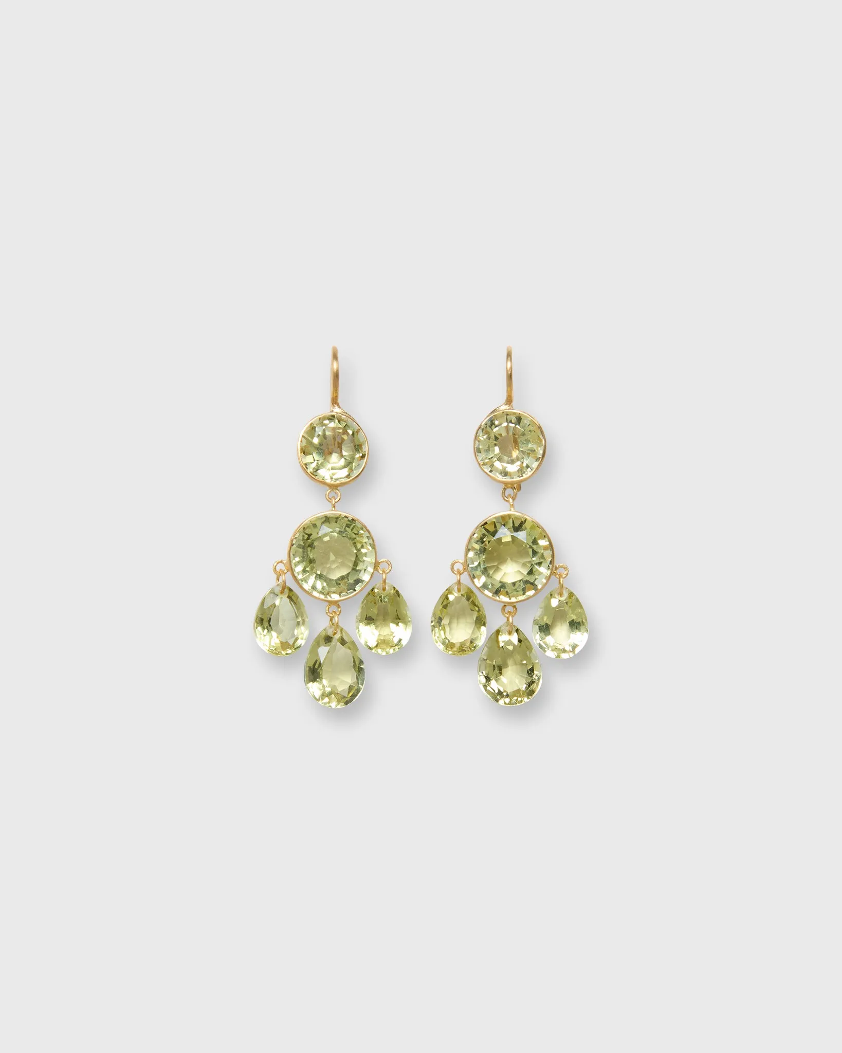 Small Gabrielle D'Estrées Earrings in Lemon Quartz sold by Mashburn