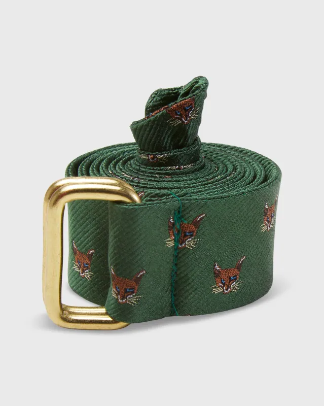 D-Ring Belt in Green Fox sold by Mashburn