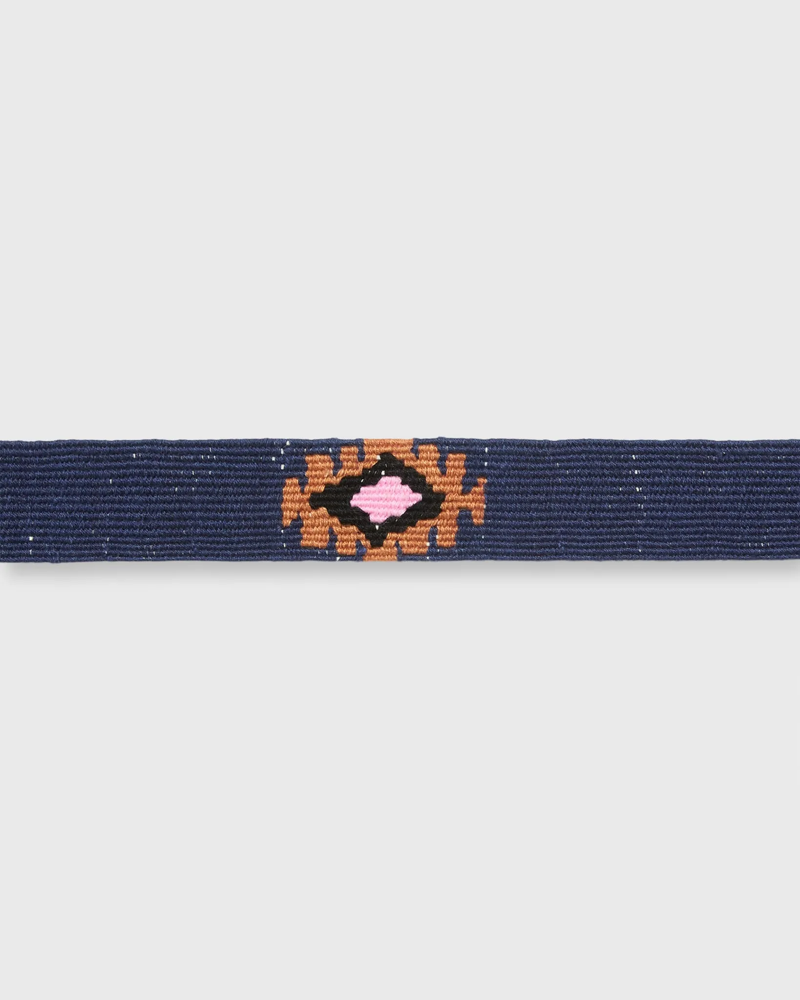 Hand-Loomed D-Ring Belt in Navy Tribal sold by Mashburn product image thumbnail 2