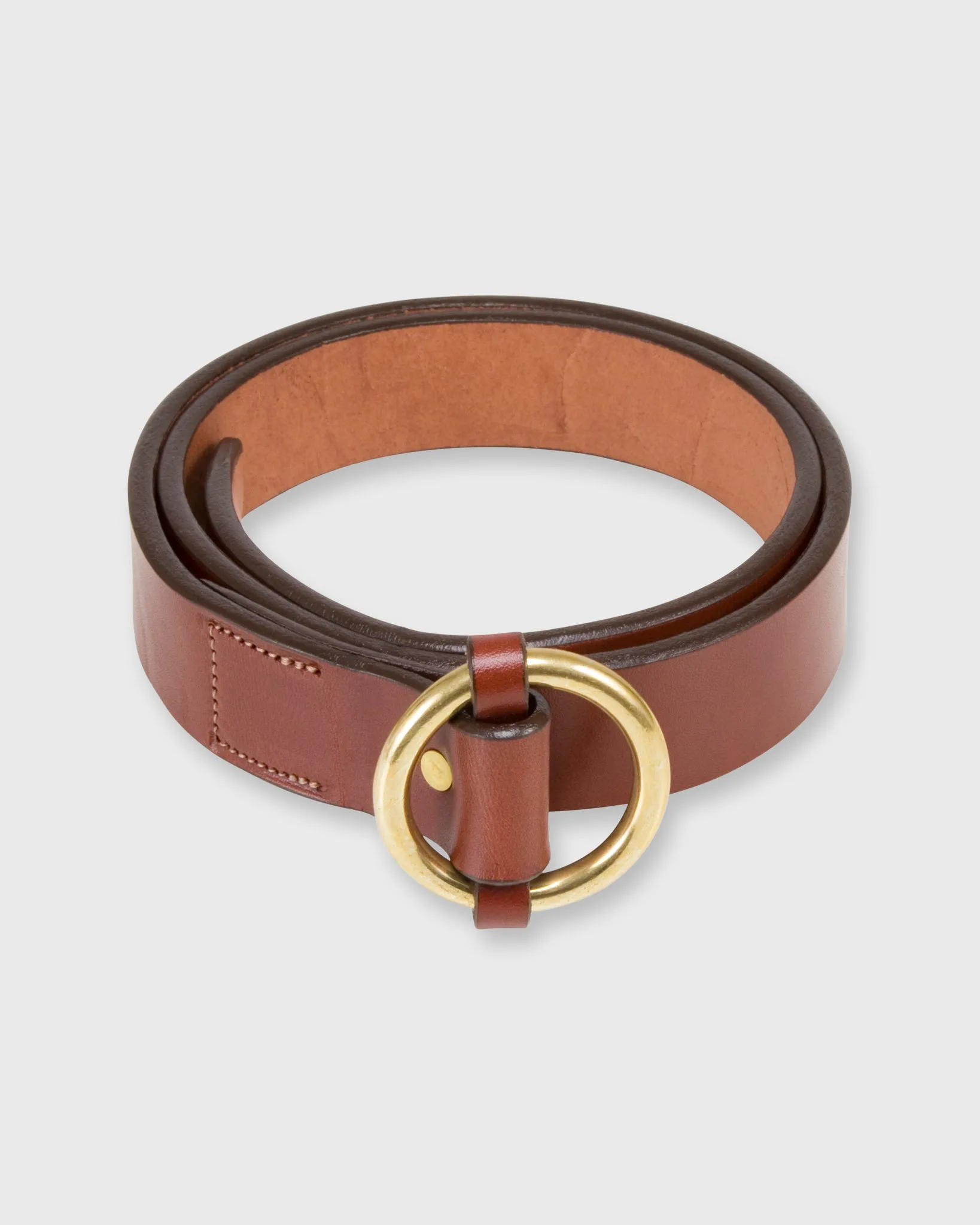 1.25" O-Ring Belt in Oak Bridle sold by Mashburn