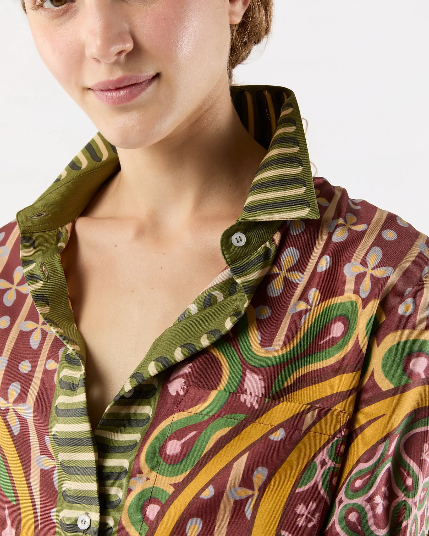 Boy Shirt in Eclipse Silk Twill sold by Mashburn product image thumbnail 2