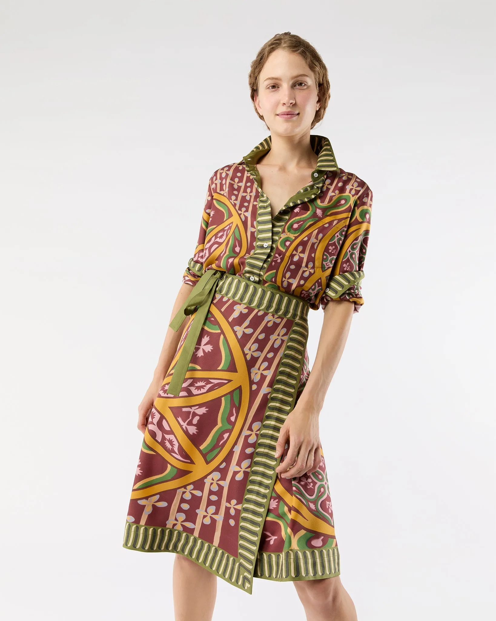 Boy Shirt in Eclipse Silk Twill sold by Mashburn