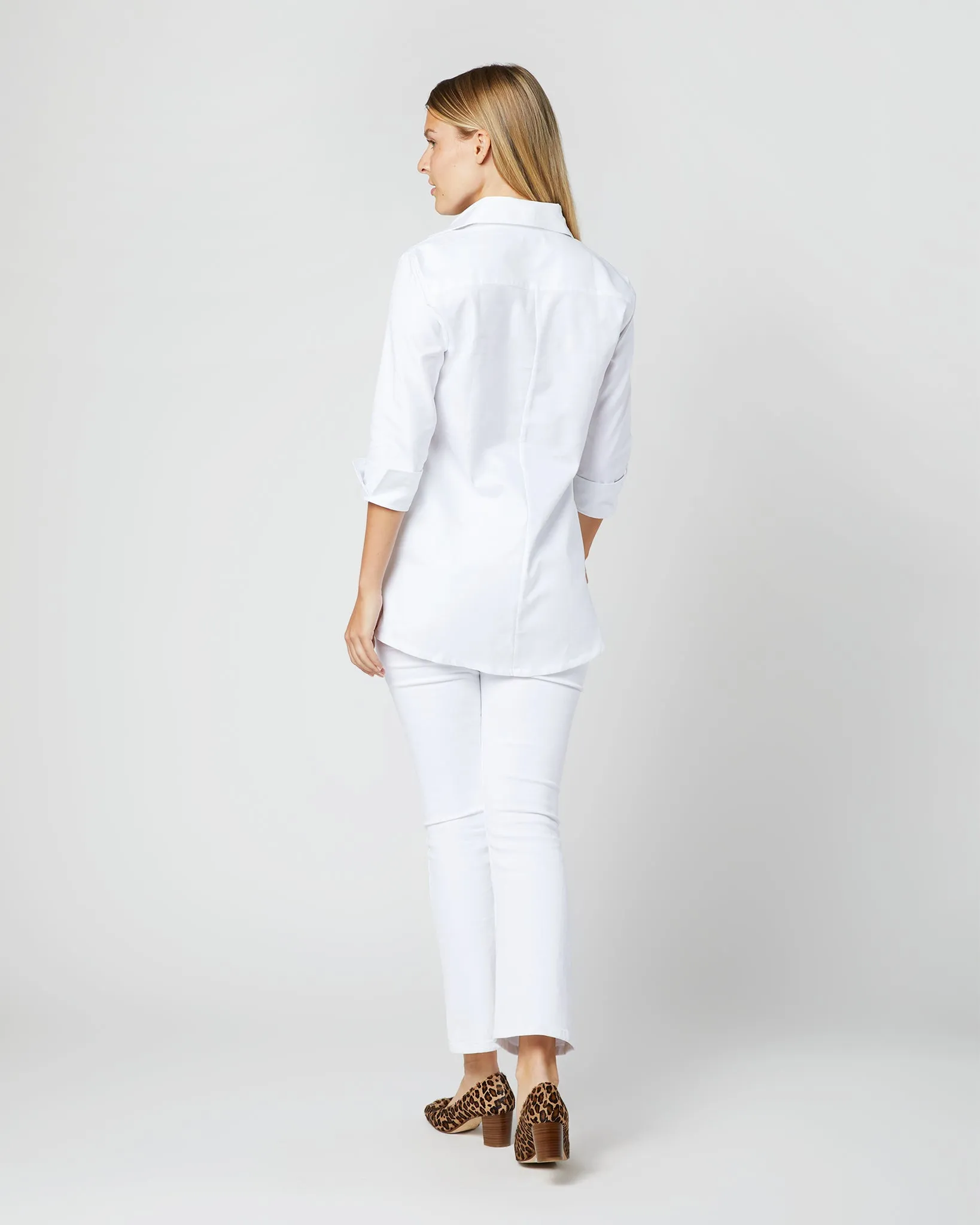 Designer Tunic in White Roxford sold by Mashburn product image thumbnail 5
