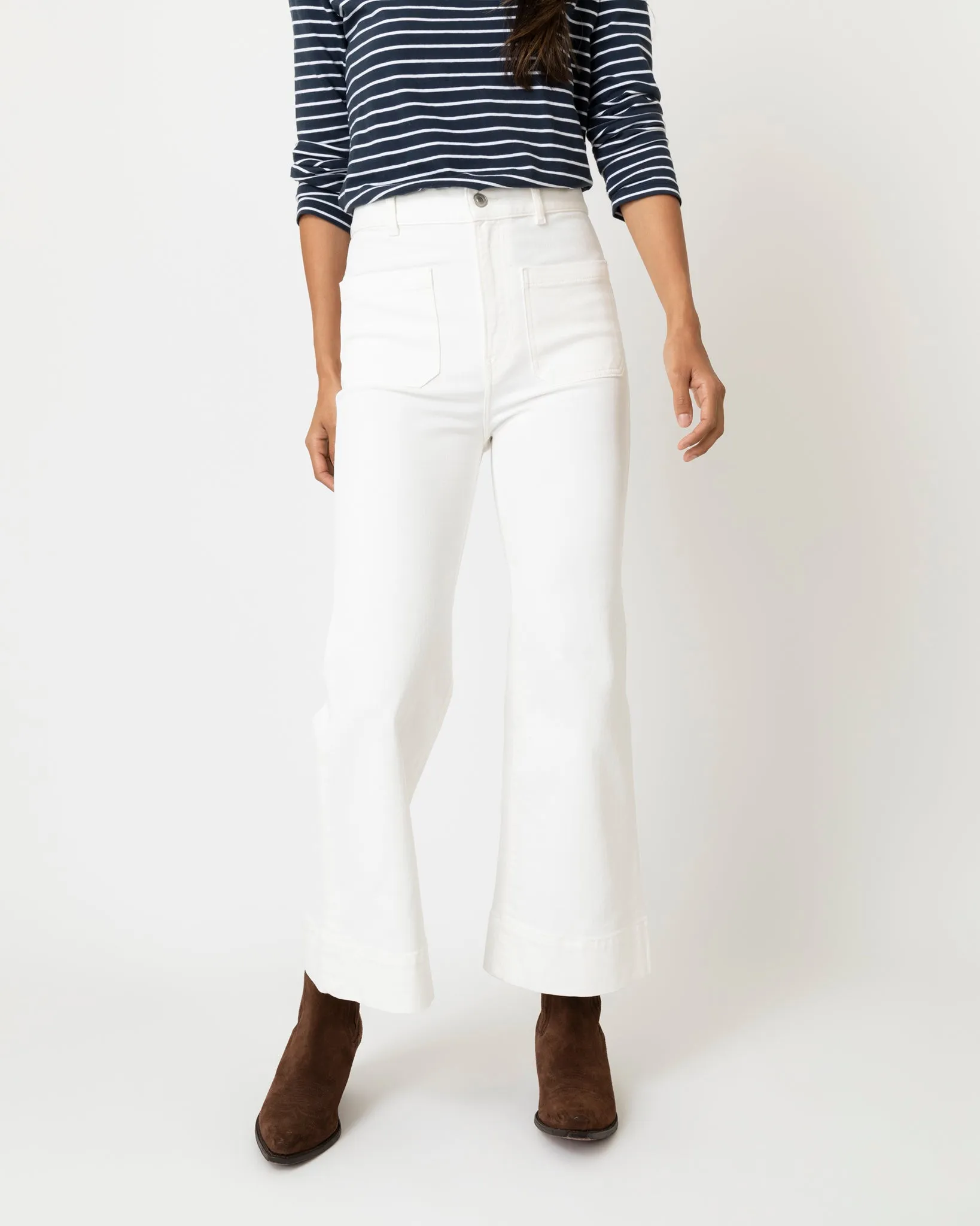 St Monica Cropped Jean in Natural White sold by Mashburn product image thumbnail 2