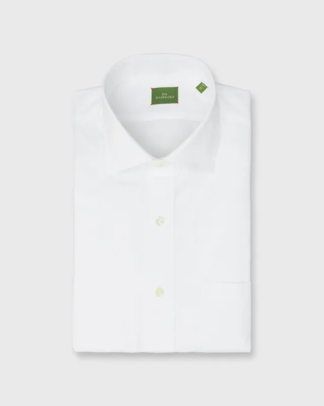 Otto Handmade Dress Shirt in White Sea Island Poplin made by Sid Mashburn