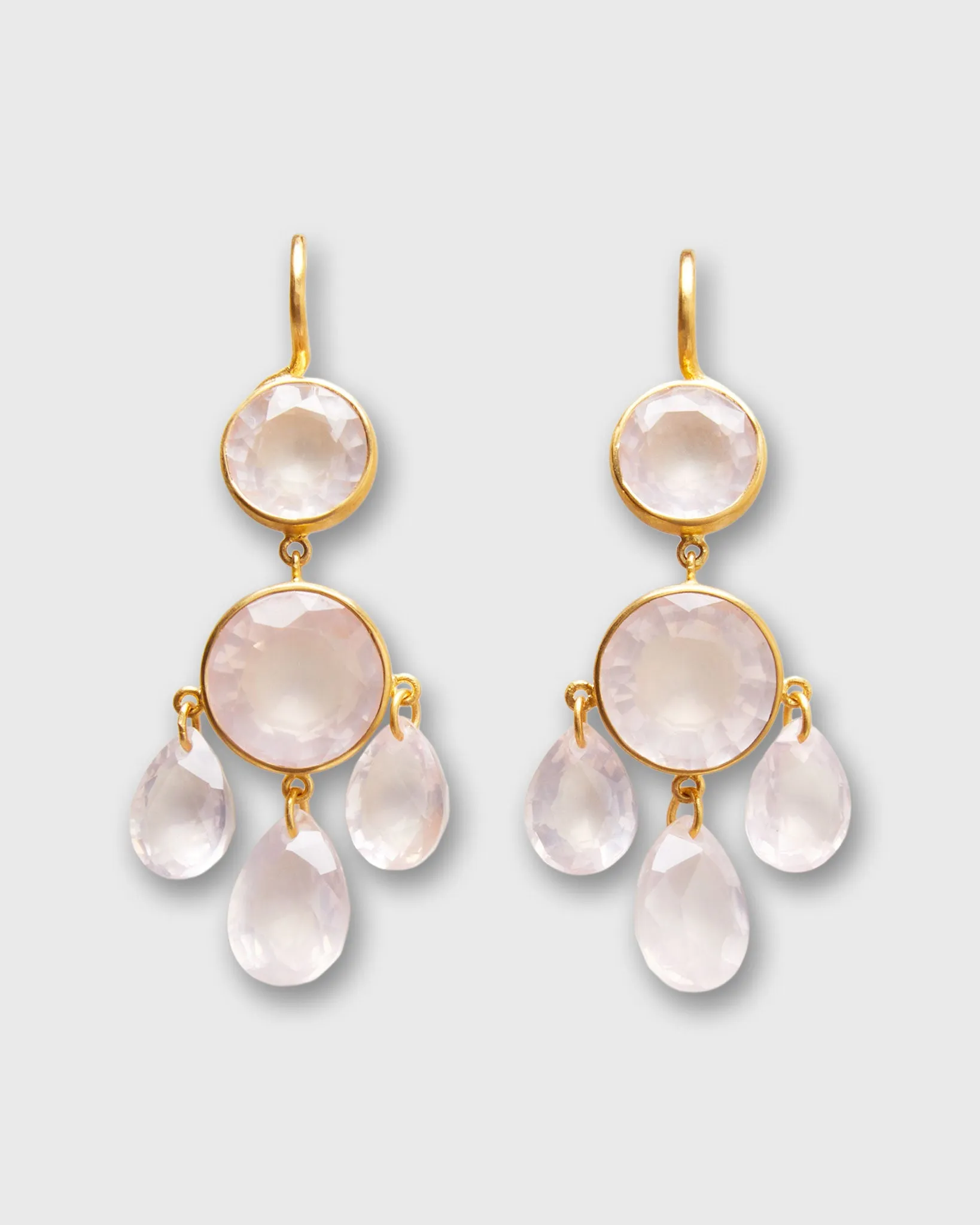 Gabrielle D'Estrees Earrings in Rose Quartz sold by Mashburn product image thumbnail 3