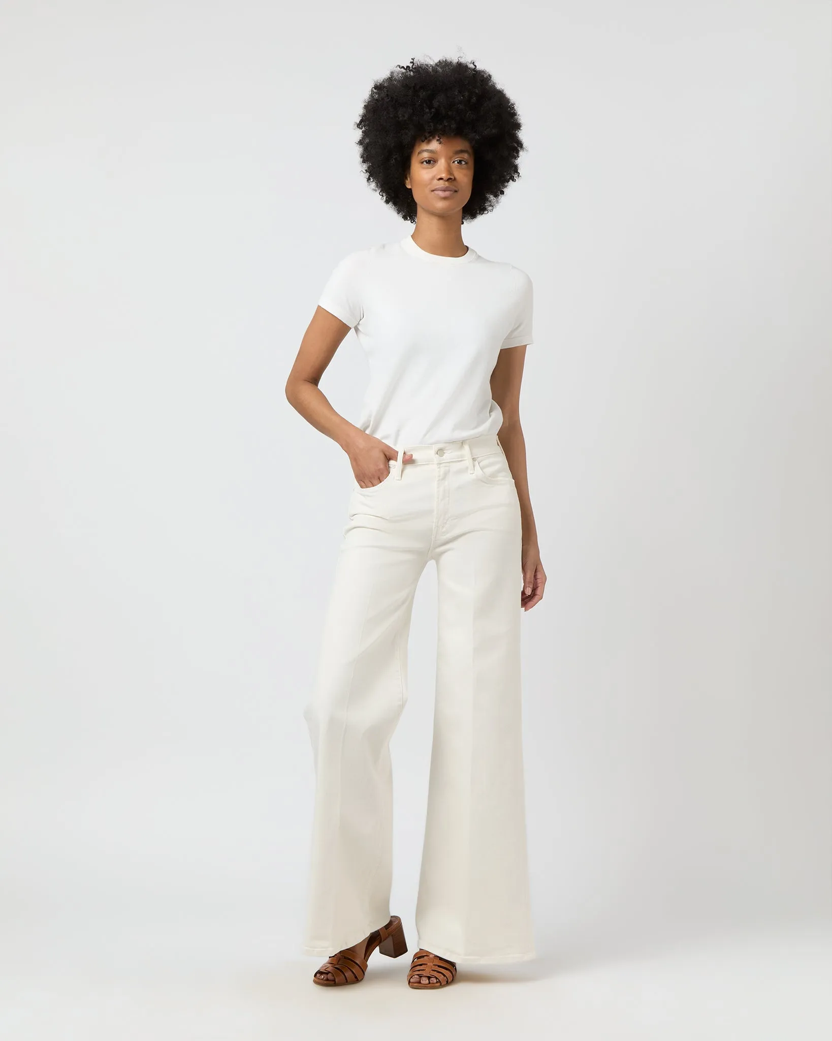 The Twister Skimp Jean in Cream Puffs sold by Mashburn product image thumbnail 5