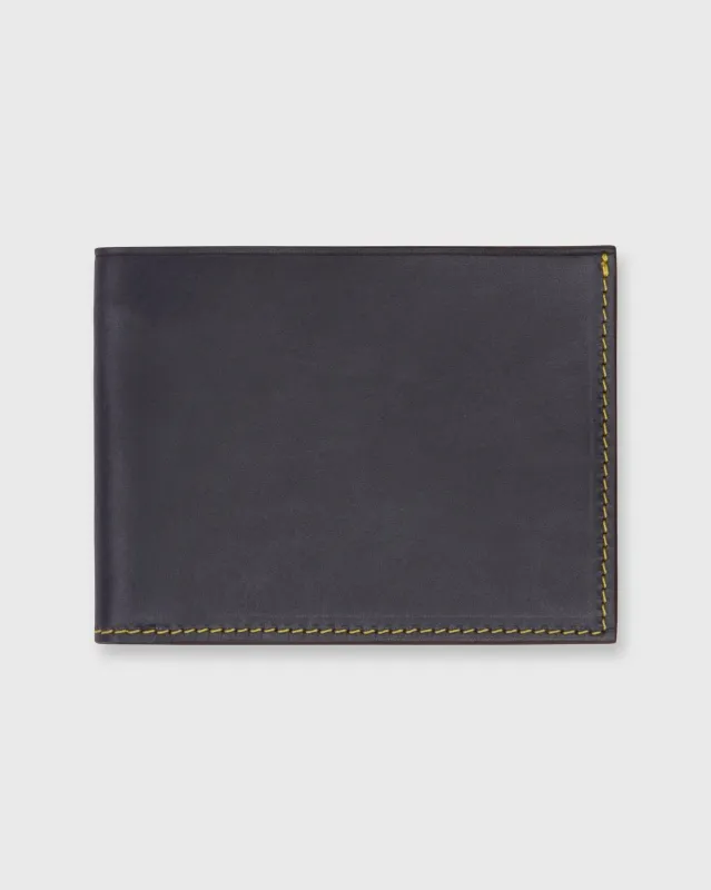 Bi-Fold Wallet in Navy Leather sold by Mashburn