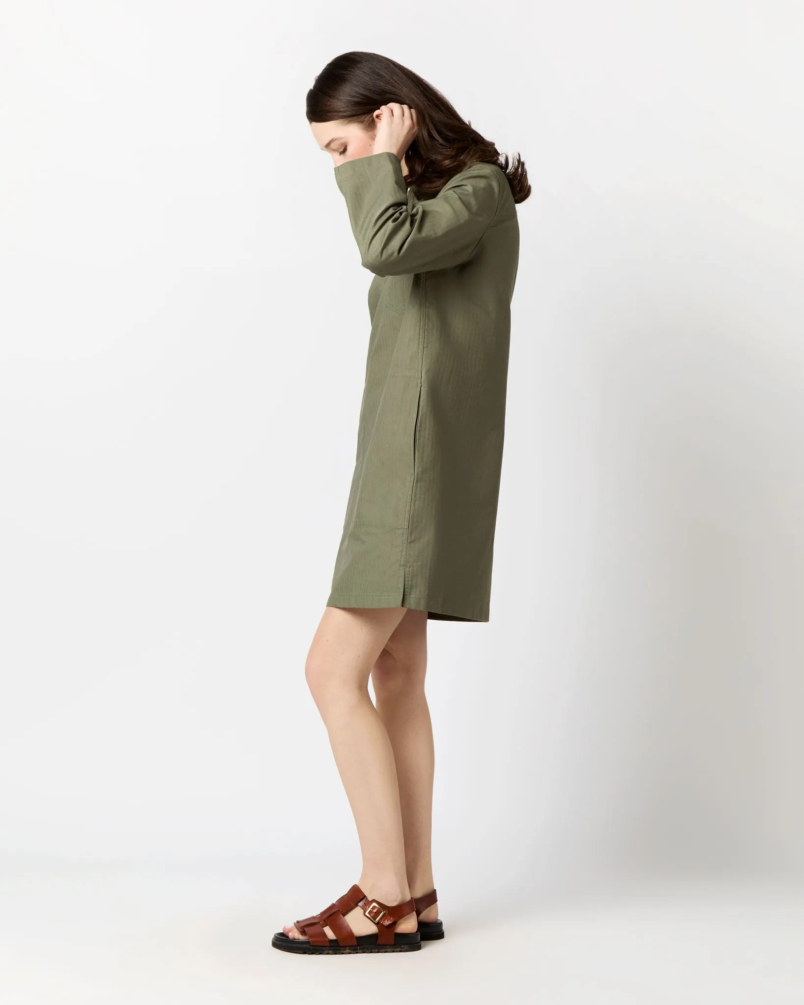 Lauren Dress in Khaki sold by Mashburn product image thumbnail 5