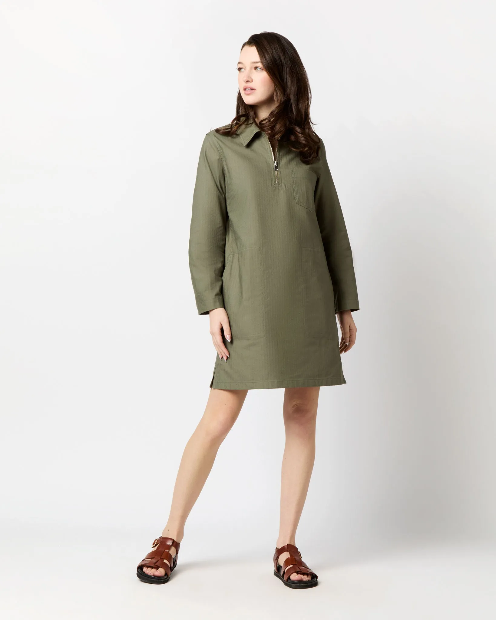 Lauren Dress in Khaki sold by Mashburn product image thumbnail 4
