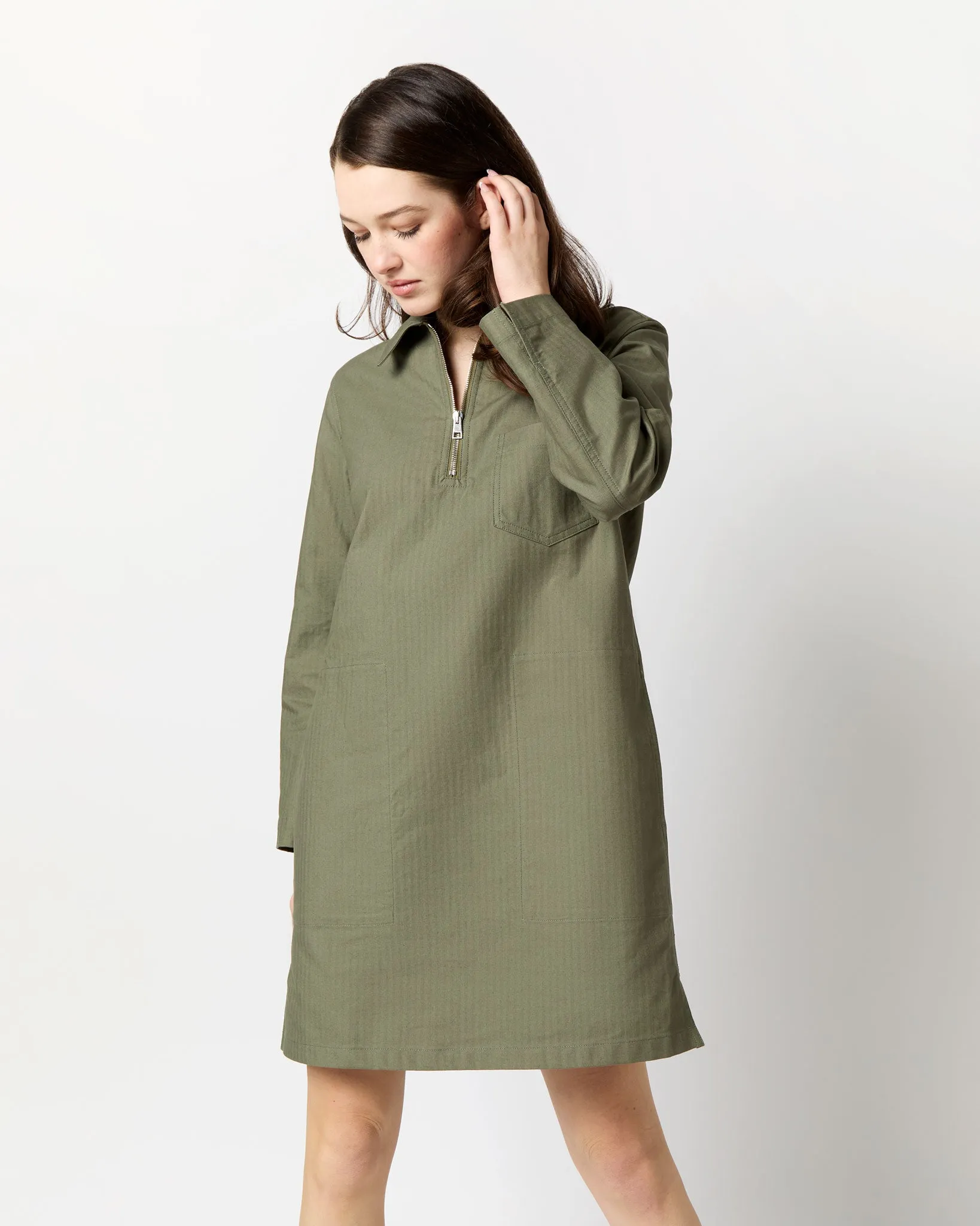 Lauren Dress in Khaki sold by Mashburn product image thumbnail 3