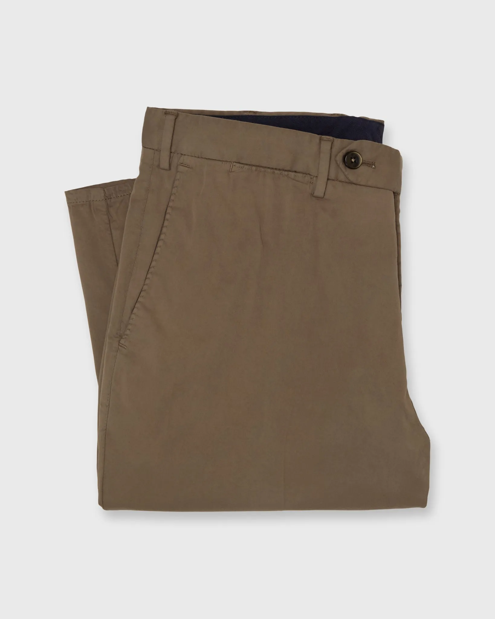 Sport Trouser in Pecan Garment Dyed Stretch Silkochino sold by Mashburn product image thumbnail 2