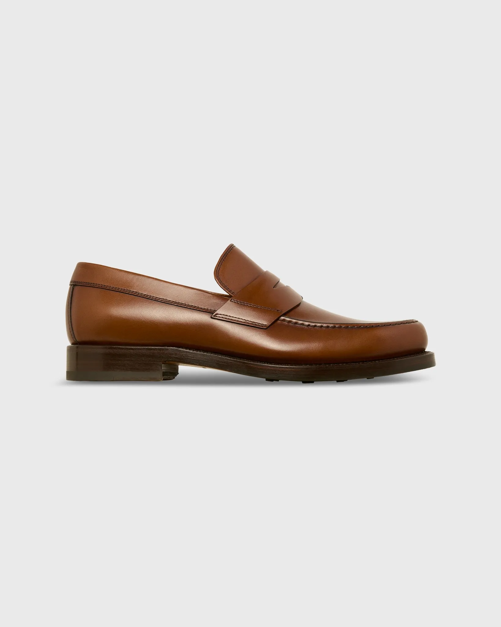 Italian Penny Loafer in Medium Brown Calfskin sold by Mashburn product image thumbnail 2