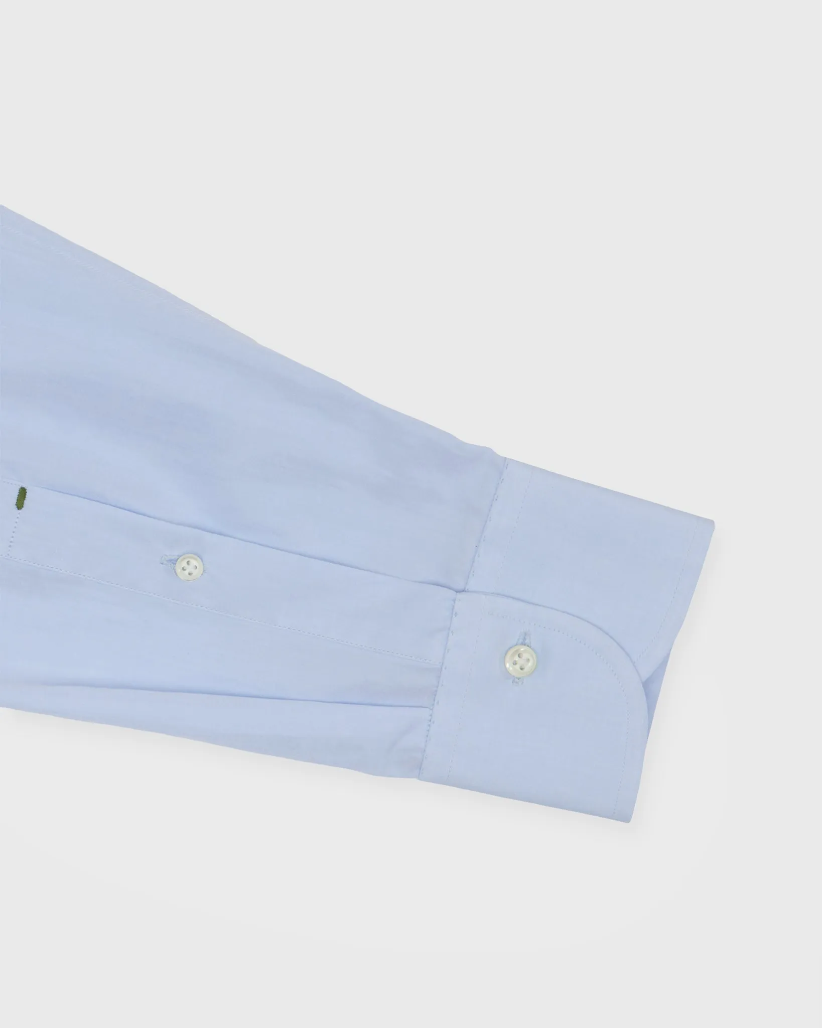 Otto Handmade Dress Shirt in Sky Sea Island Poplin sold by Mashburn product image thumbnail 5