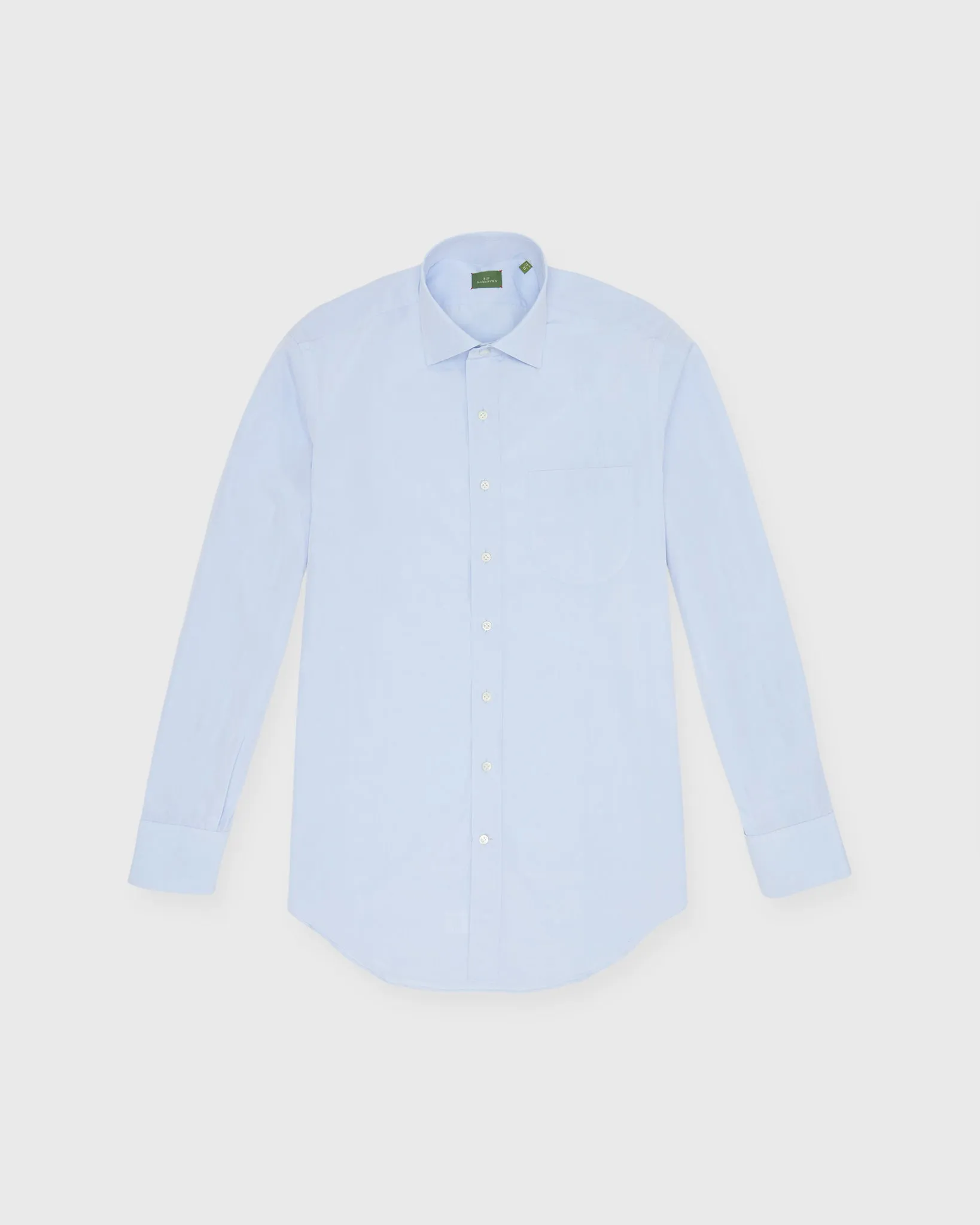 Otto Handmade Dress Shirt in Sky Sea Island Poplin sold by Mashburn product image thumbnail 2