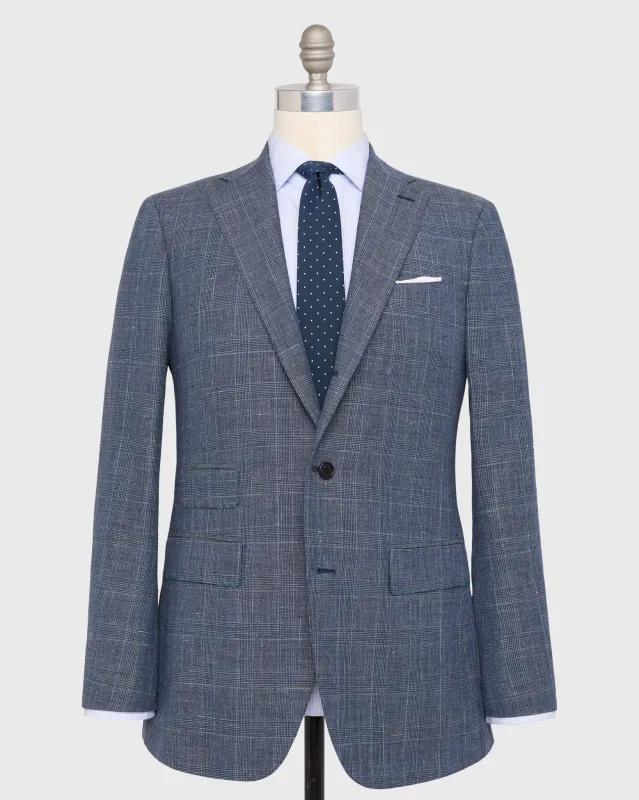 Virgil No. 3 Suit in Blue Glen Plaid Hopsack sold by Mashburn