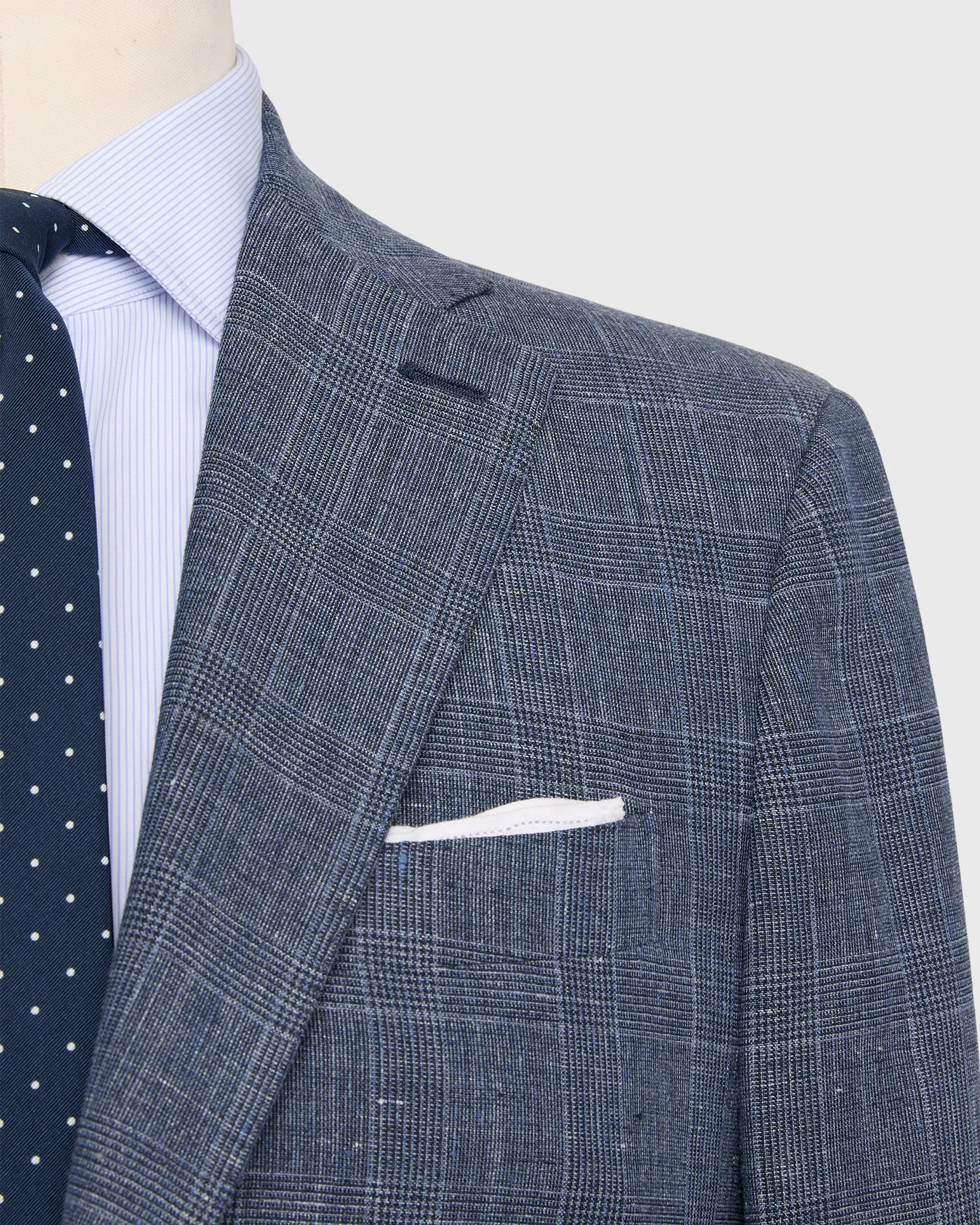 Virgil No. 3 Suit in Blue Glen Plaid Hopsack sold by Mashburn product image thumbnail 2