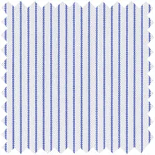 Made-to-Measure Shirt in Blue Pencil Stripe Poplin sold by Mashburn