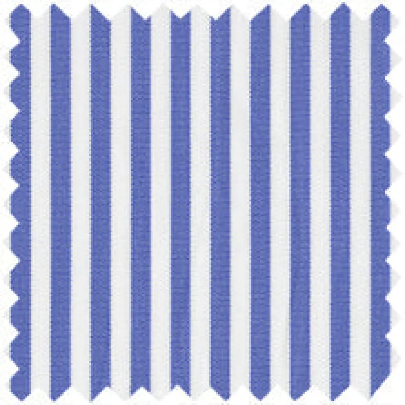 Made-to-Order Anaya Popover Dress in Blue Bengal Stripe Poplin sold by Mashburn