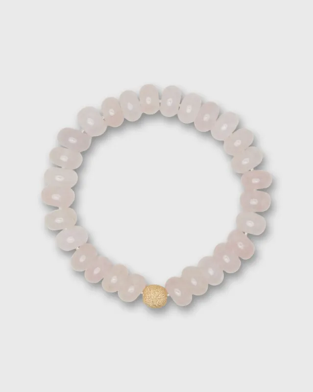 Semi Precious Beaded Bracelet in Pink Quartz Monochrome sold by Mashburn