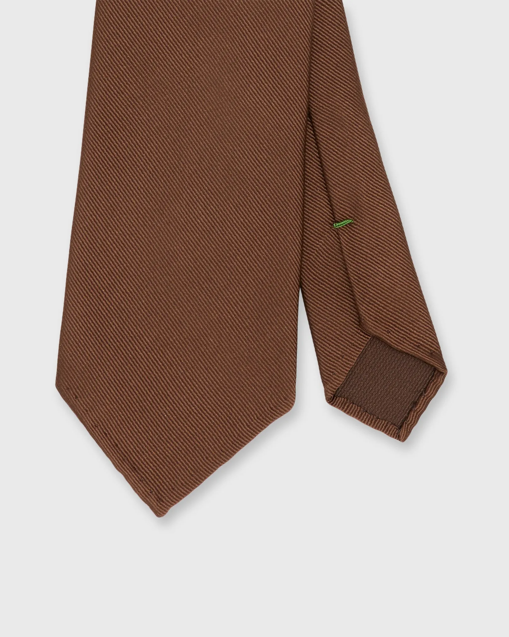 Silk Woven Tie in Brown Twill sold by Mashburn