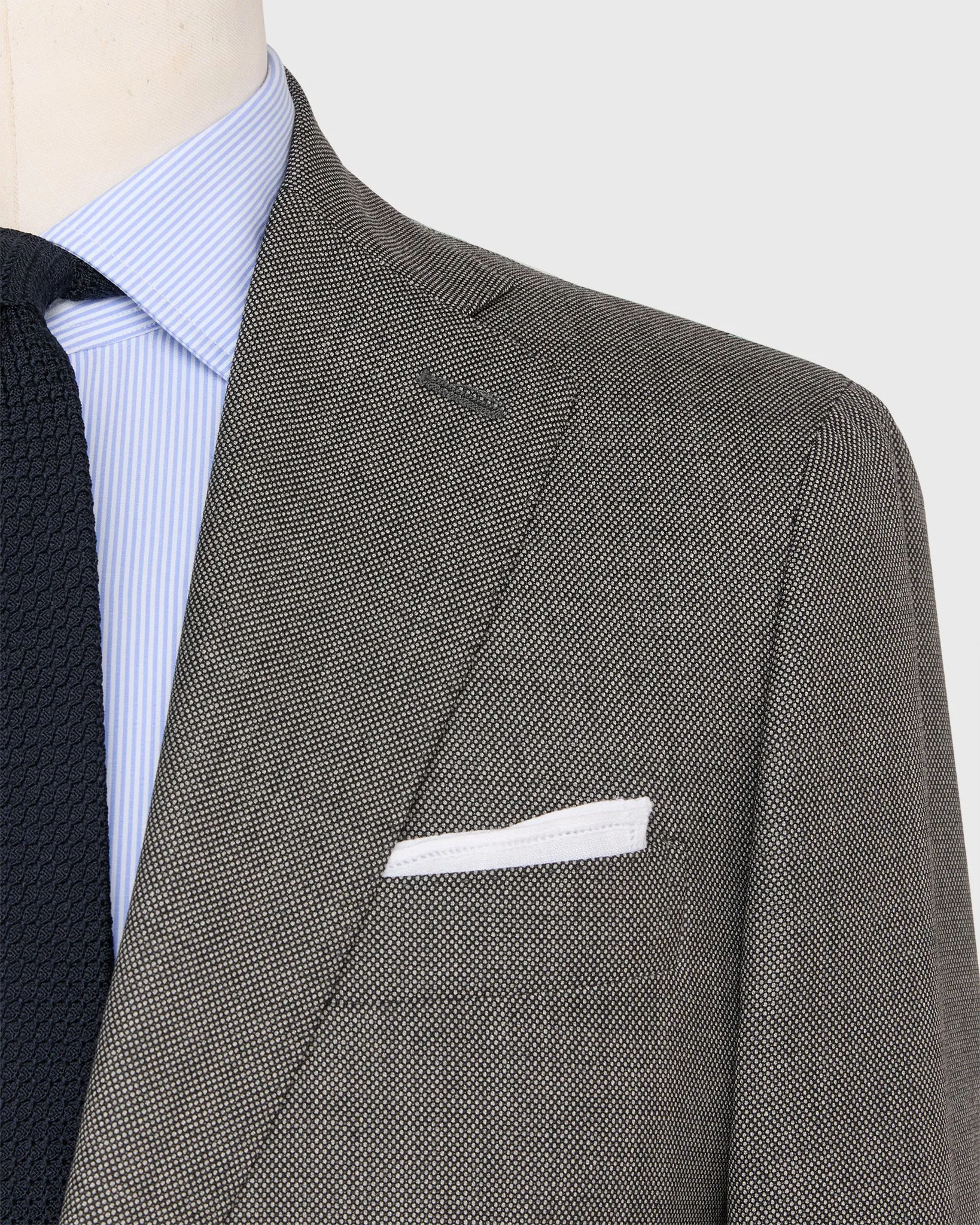Kincaid No. 3 Suit in Grey Birdseye sold by Mashburn product image thumbnail 2