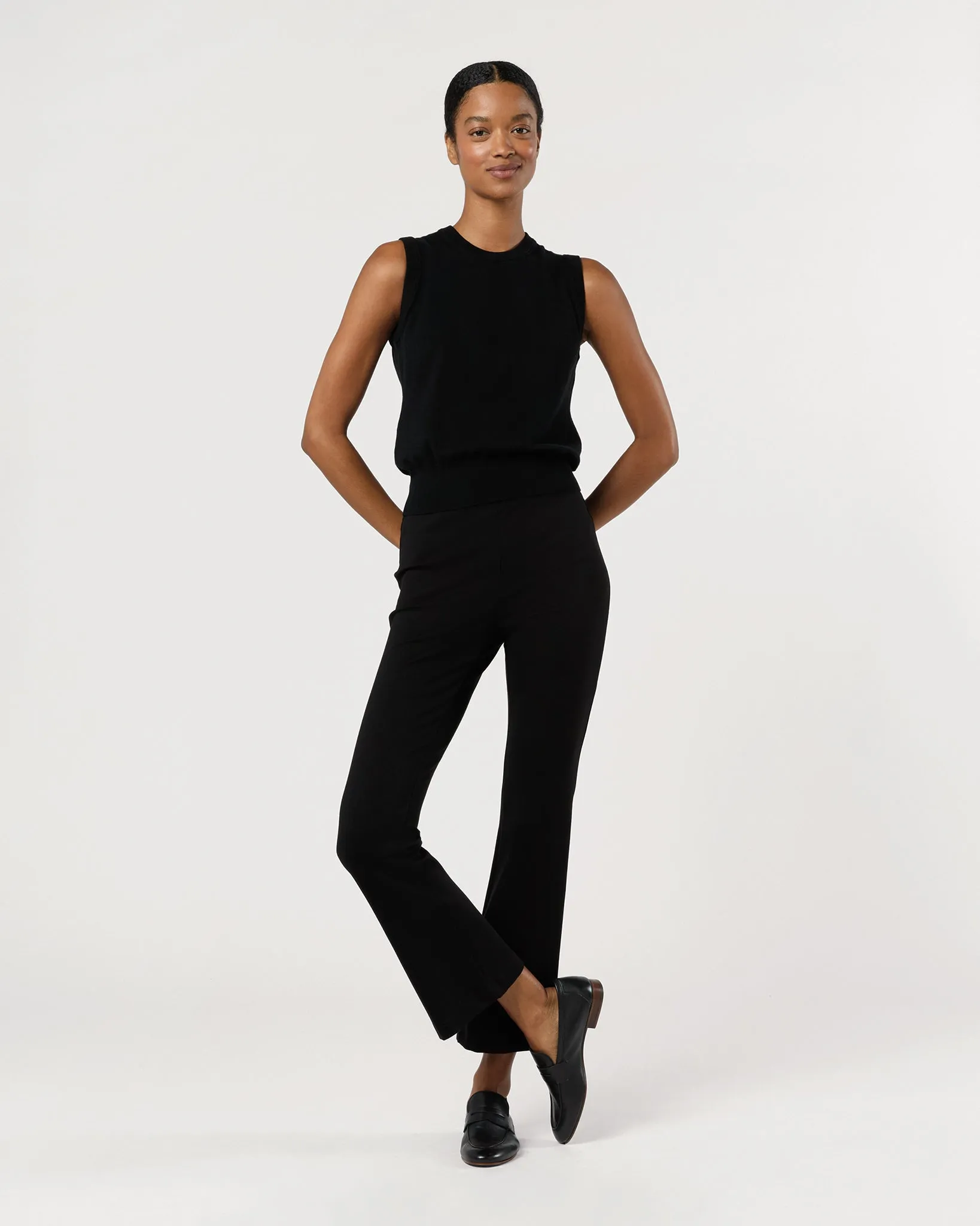 Rosie Shell in Black Cotton/Silk sold by Mashburn product image thumbnail 2