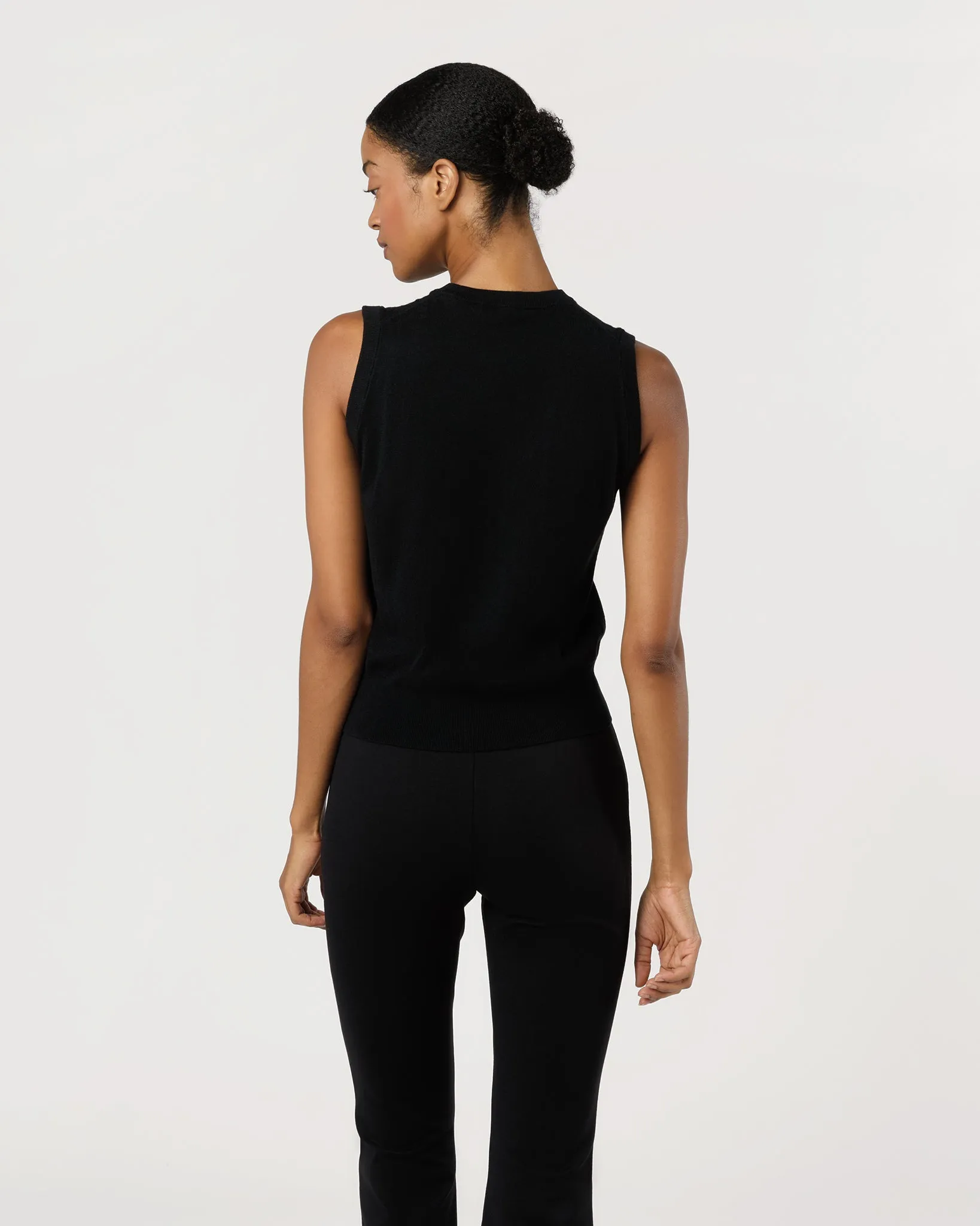 Rosie Shell in Black Cotton/Silk sold by Mashburn product image thumbnail 3