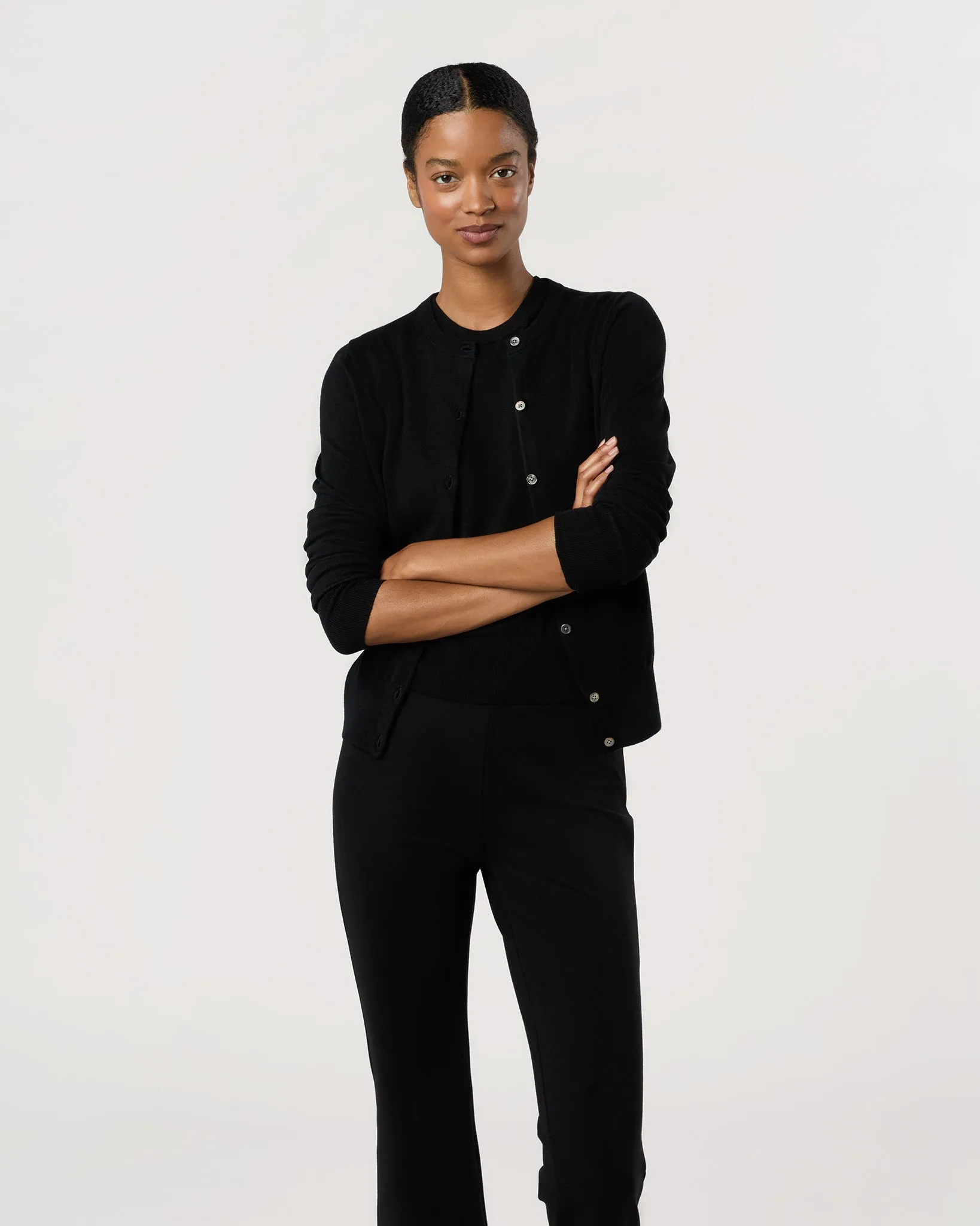 Rosie Shell in Black Cotton/Silk sold by Mashburn product image thumbnail 5