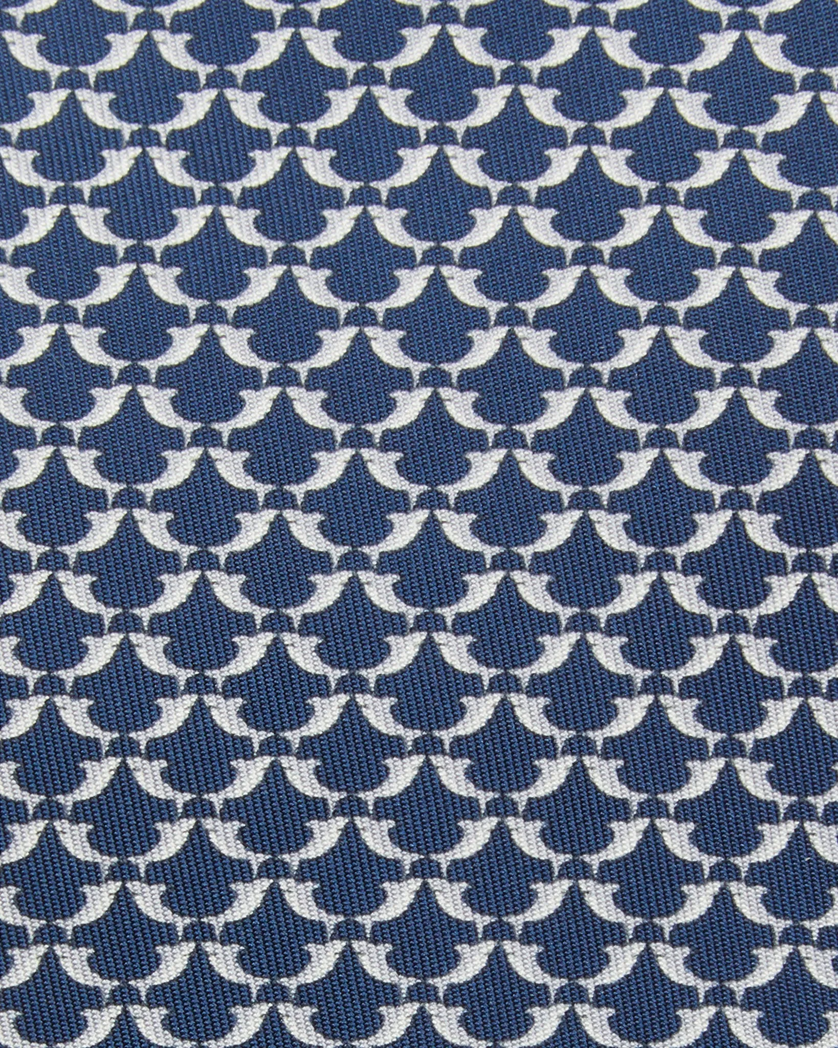 Silk Print Tie in Dark Blue Shark sold by Mashburn product image thumbnail 2
